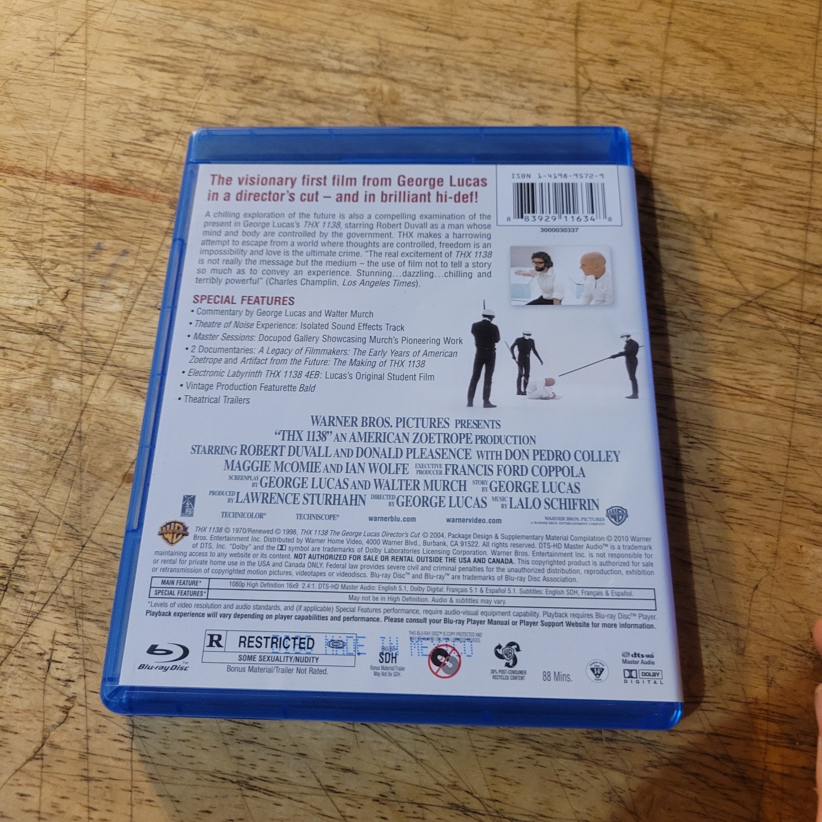 THX 1138: George Lucas Director’s Cut (Blu-Ray) Robert Duvall