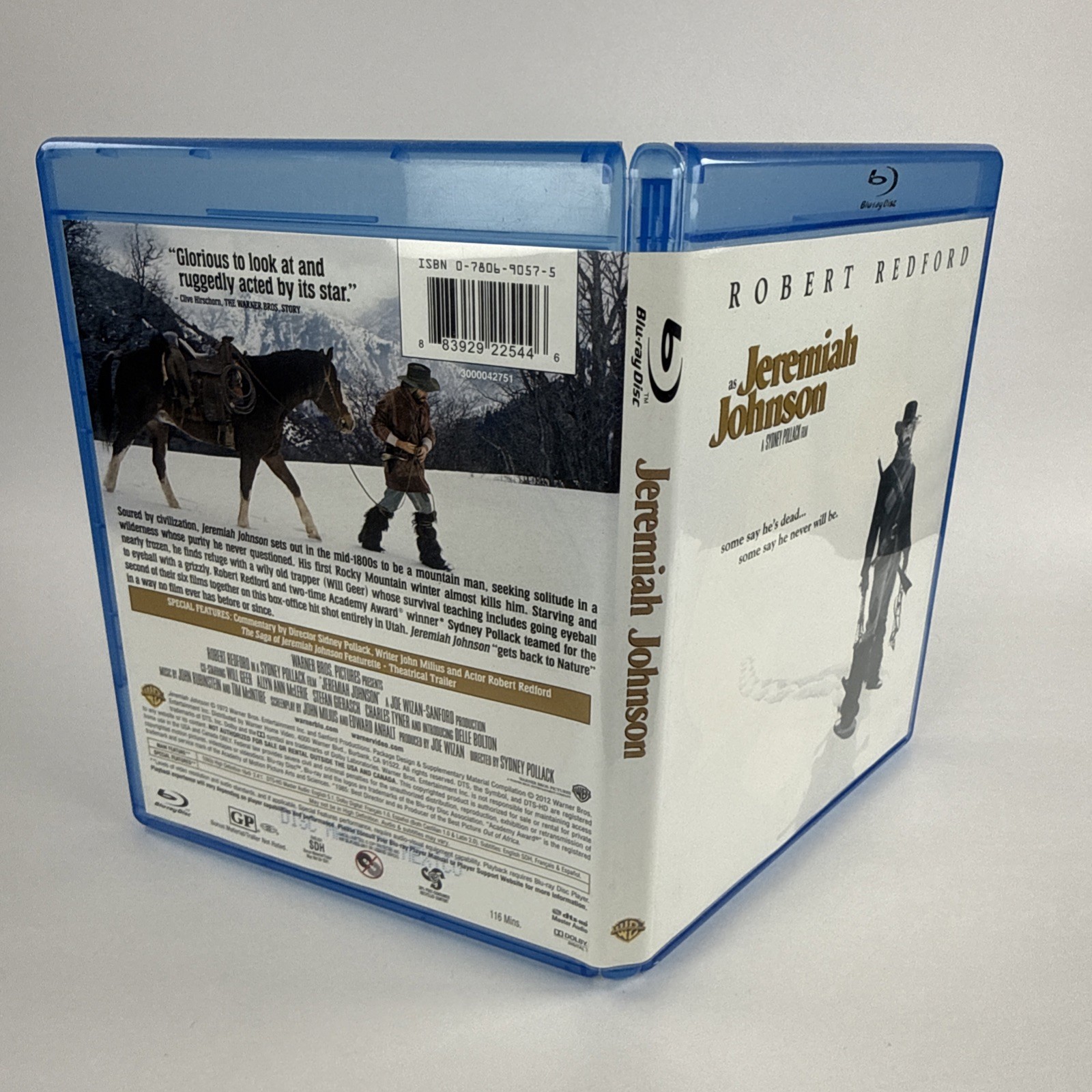 Jeremiah Johnson [Blu-Ray Disc, 1972] Sydney Pollack Western Robert Redford 2012