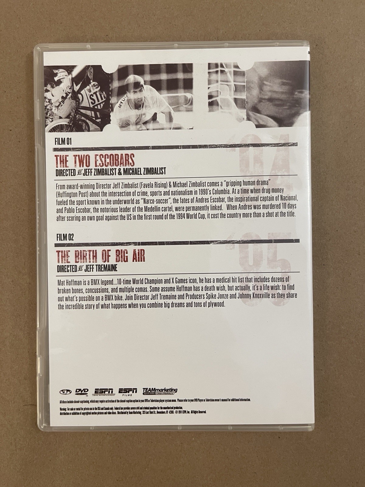 ESPN – 30 For 30 Vol. 2 DVD 07 – Two Escobars – Matt Hoffman Jeff Tremaine – D8