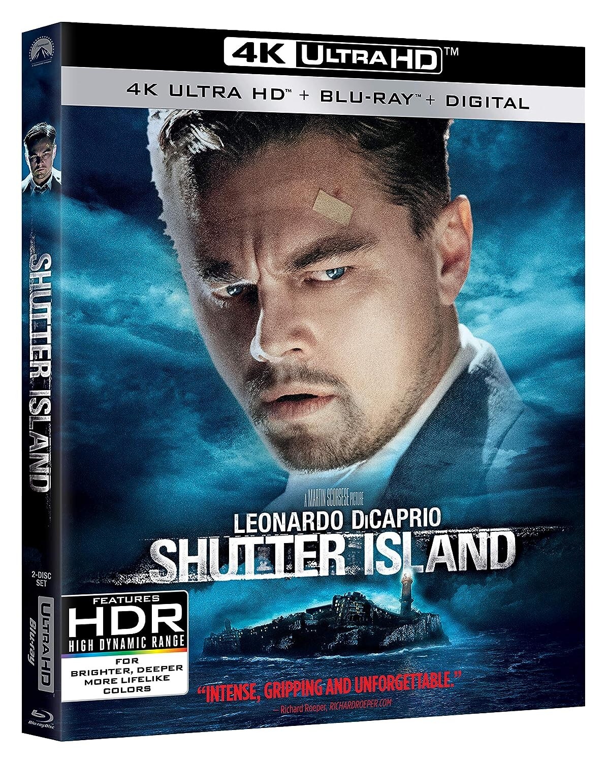 Shutter Island (4K Disc Ultra HD, Blu-ray) NEW, No Slipcover
