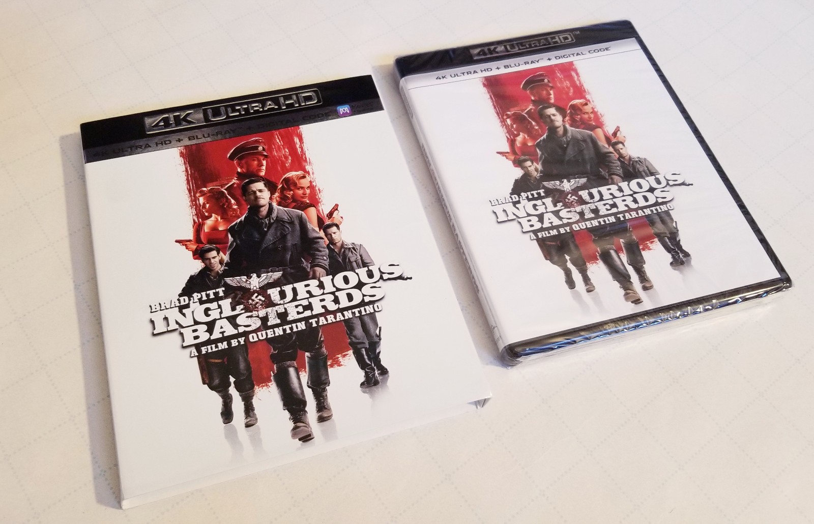 Inglourious Basterds (4K UHD + Blu-ray) NEW SEALED 2009 Slipcover Tarantino Pitt