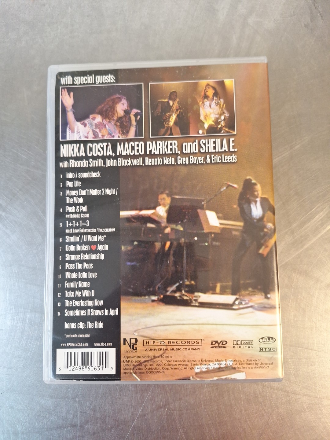 Prince Live At The Aladdin Las Vegas [DVD, All Region, 80 Min, 2003]
