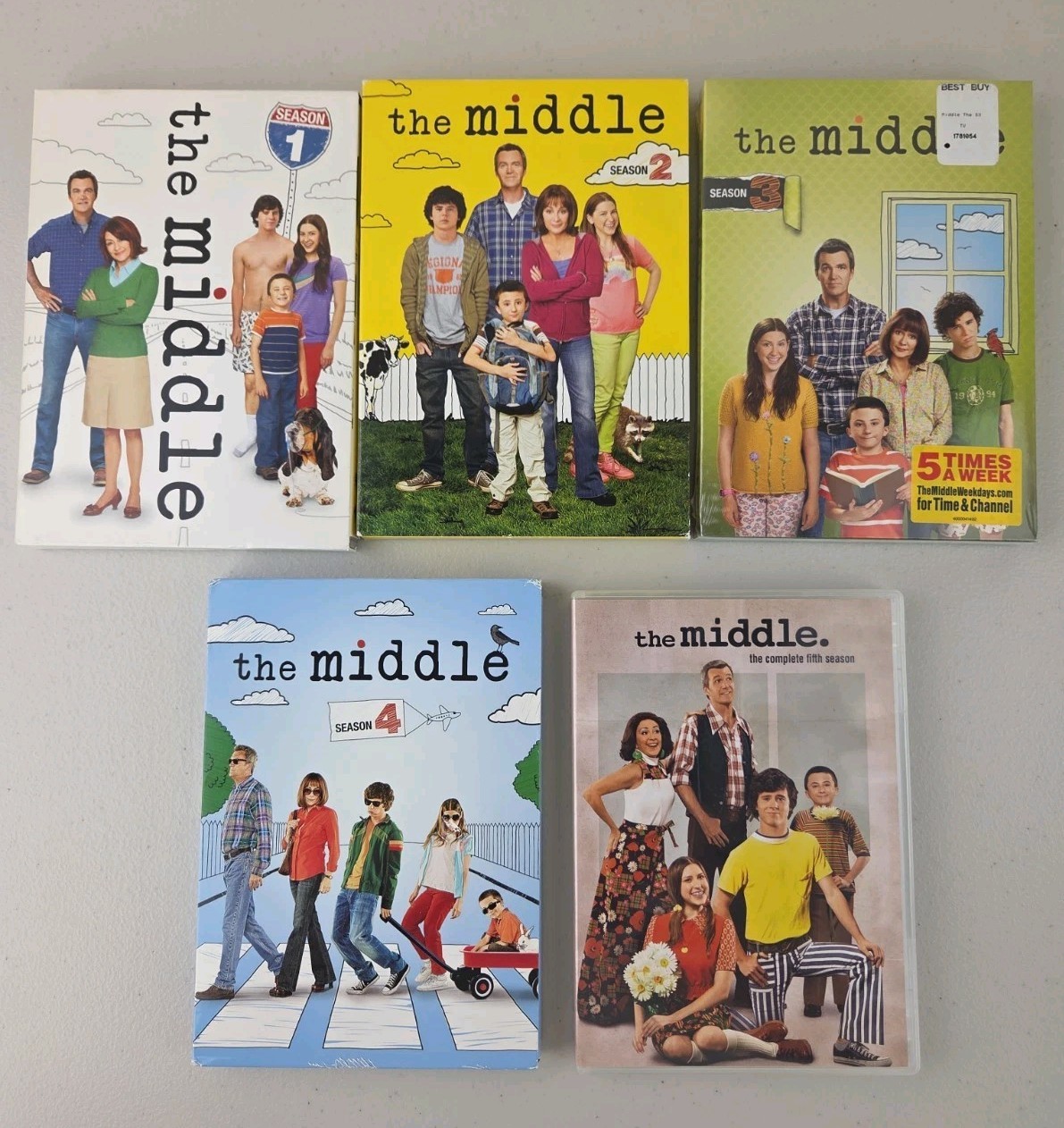 The Middle TV Show. Seasons 1, 2, 3, 4, 5