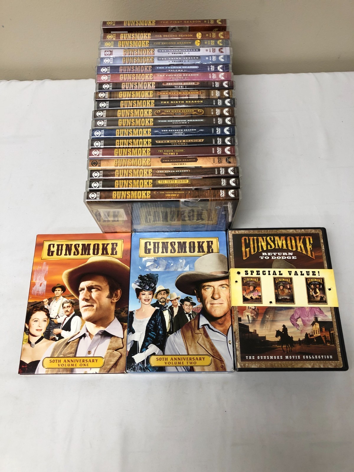 Gunsmoke Seasons 1 2 3 4 5 6 7 8 9 10 & 3 Movies DVDs