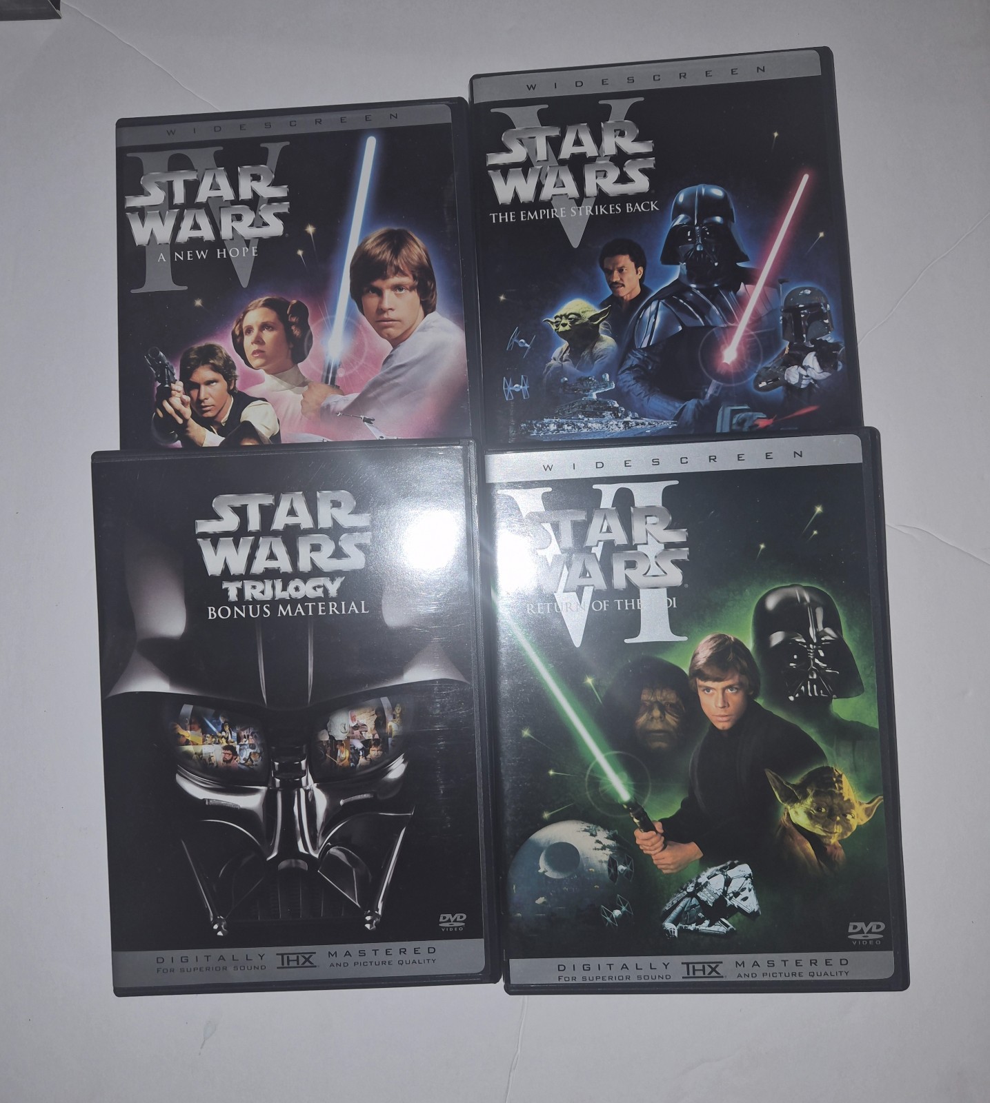 Star Wars Trilogy 4 Disc IV V& V Silver Box 1st edition set