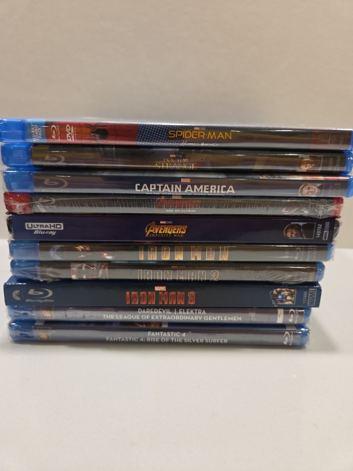 MARVEL DC BLU RAY 49 LOT NEW/USED BLACK PANTHER Avengers BATMAN SUPERMAN HEROES