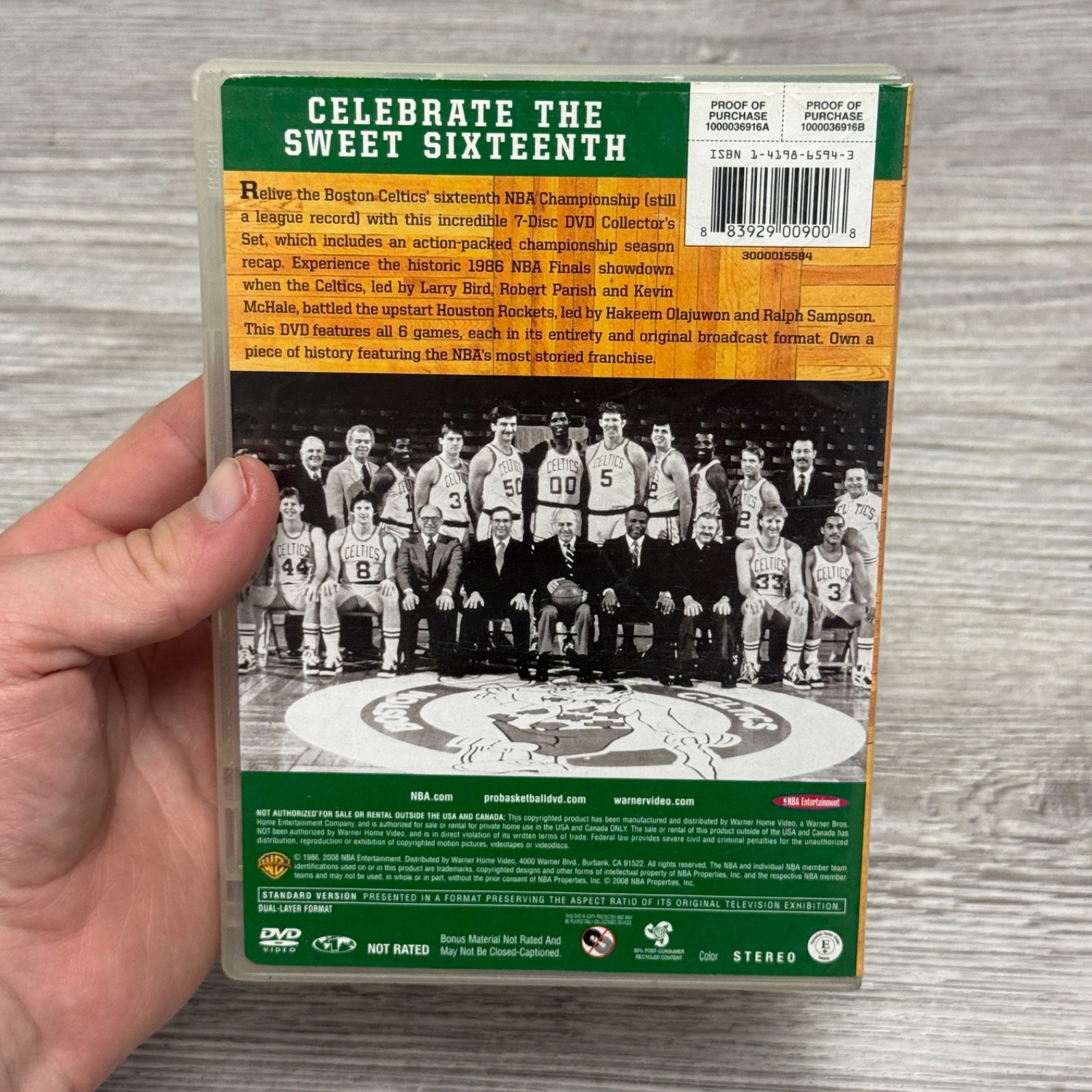 Boston Celtics: 1985-1986 NBA Champions Sweet Sixteen DVD (Collector’s Edition)