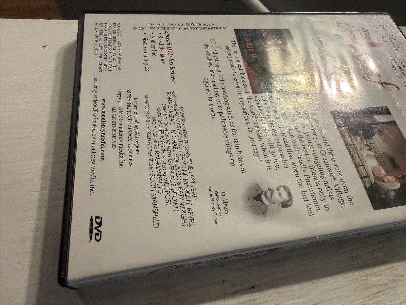O Henry’s THE LAST LEAF (2004, DVD) SHORT FILM