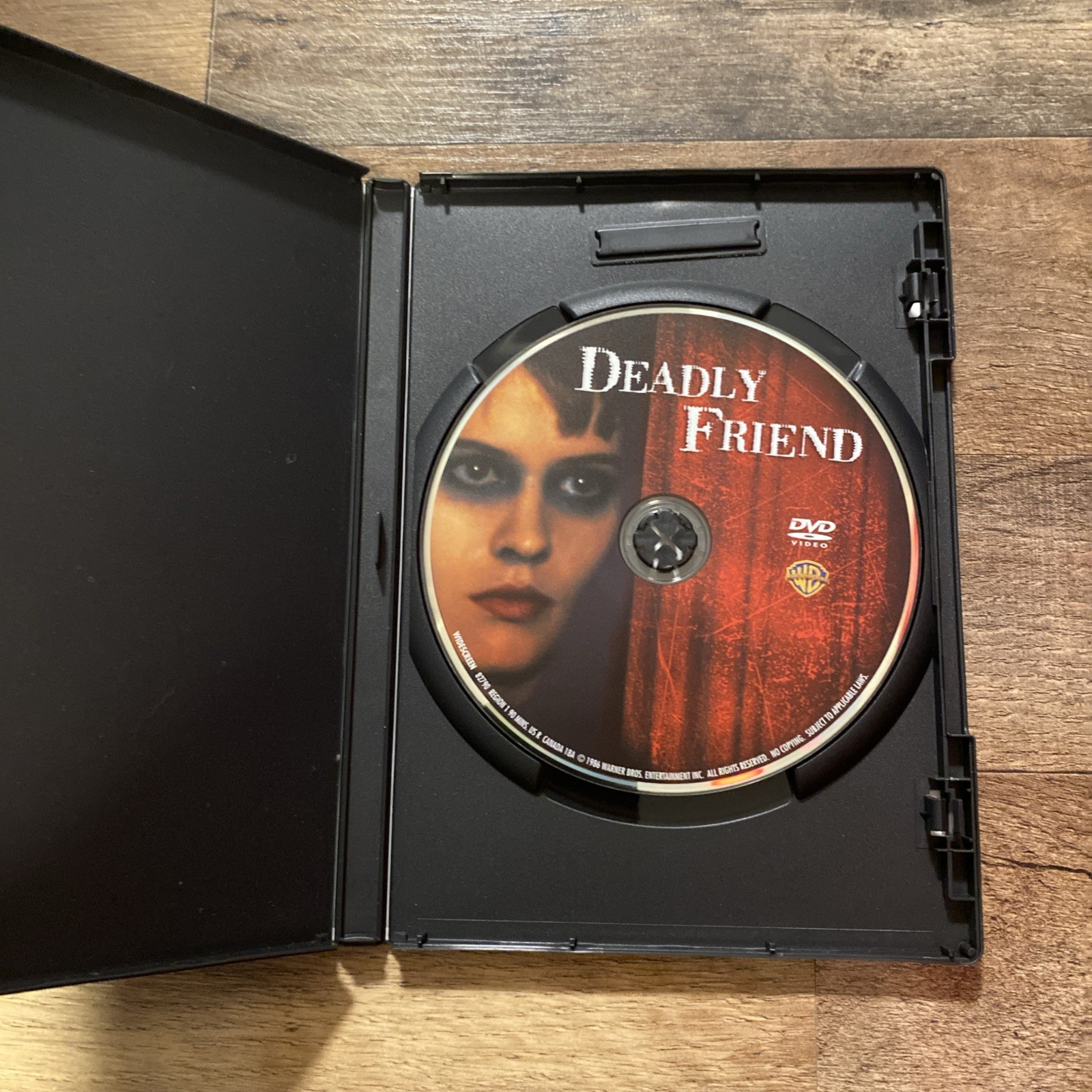 Deadly Friend (DVD, 1986) Wes Craven Horror Warner Twisted Terror Collection