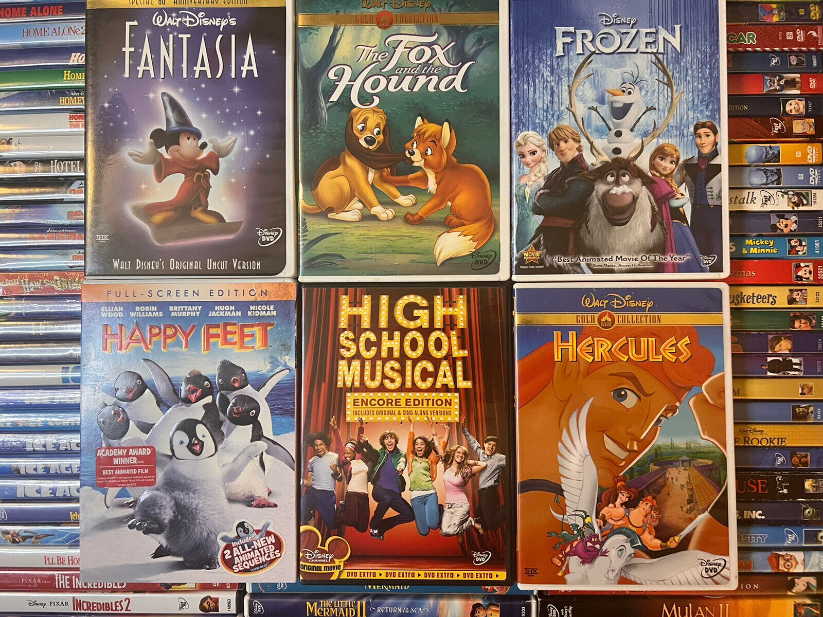 DVDs A-L Titles DISNEY PIXAR DREAMWORKS Buy 5 get 1 FREE
