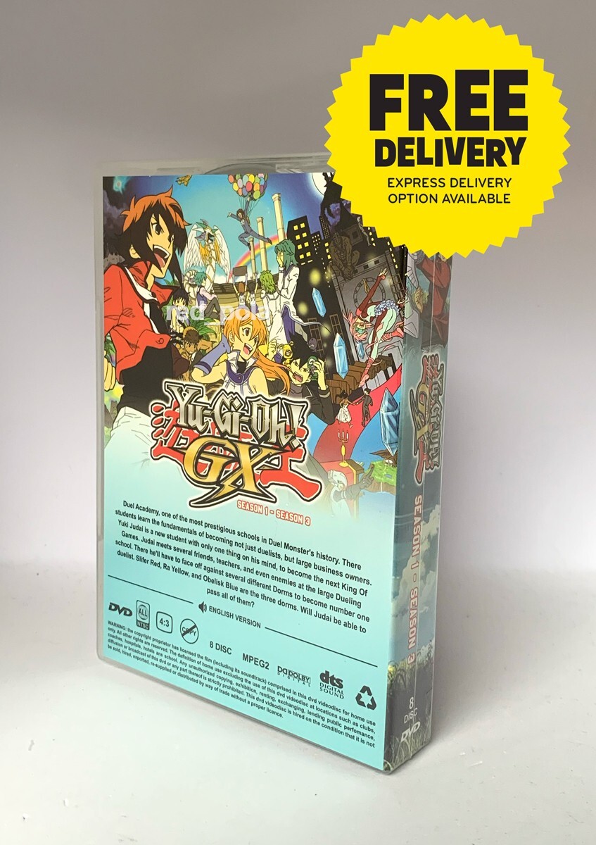 DVD Anime Yu Gi Oh! GX Complete TV Series Season 1-3 (Vol. 1-161 End) Eng Dub