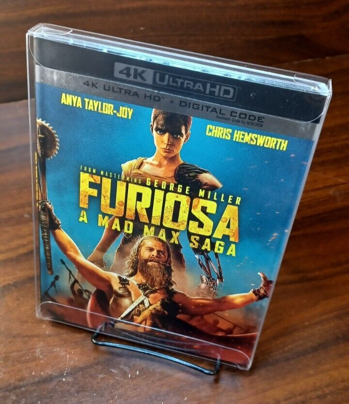 Furiosa A Mad Max Saga (4K UHD) NEW-SLIPCOVER w/PROTECTIVE SLEEVE-Free Box S&H