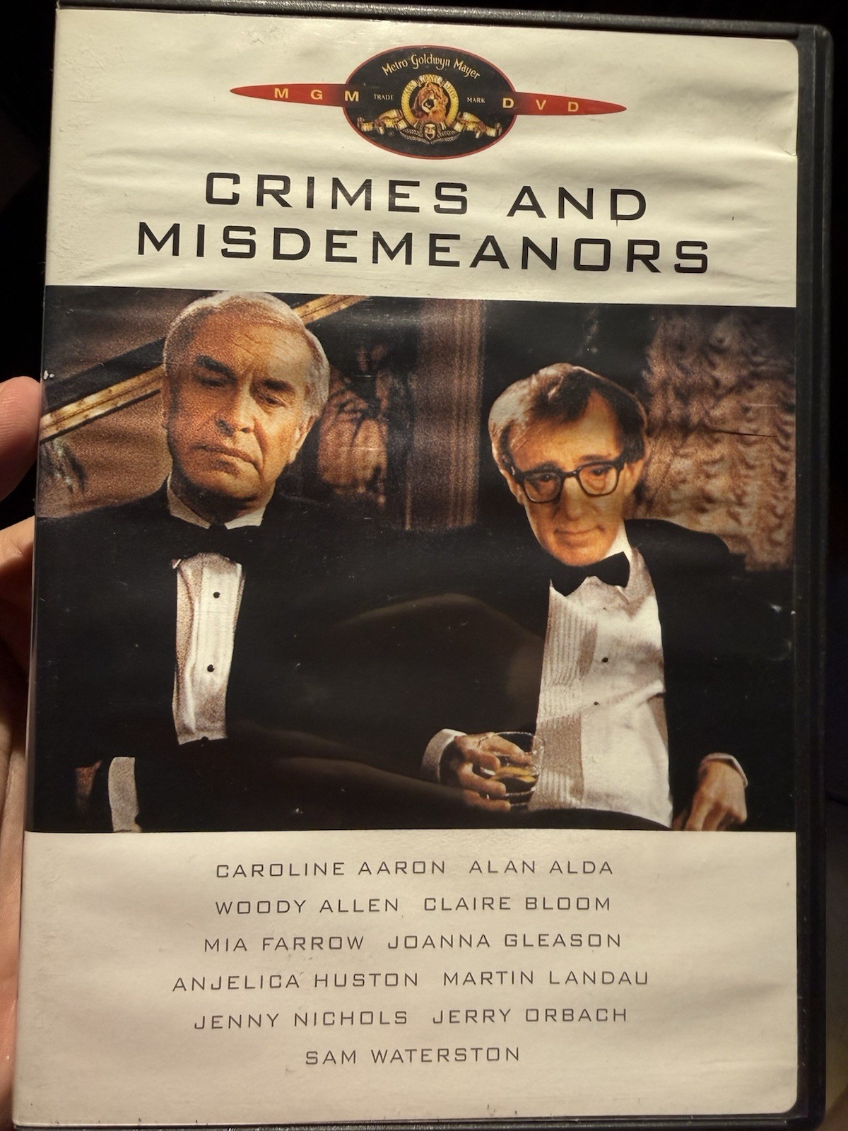 Crimes and Misdemeanors DVD 1989 Woody Allen Mia Farrow Widescreen Rare OOP!