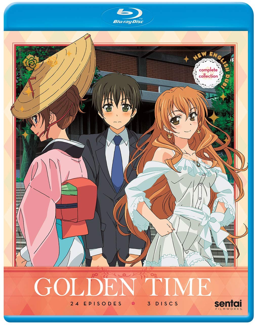 Golden Time Complete Series Anime Blu-Ray 24 Eps Dub + Sub Sentai New Sealed OOP