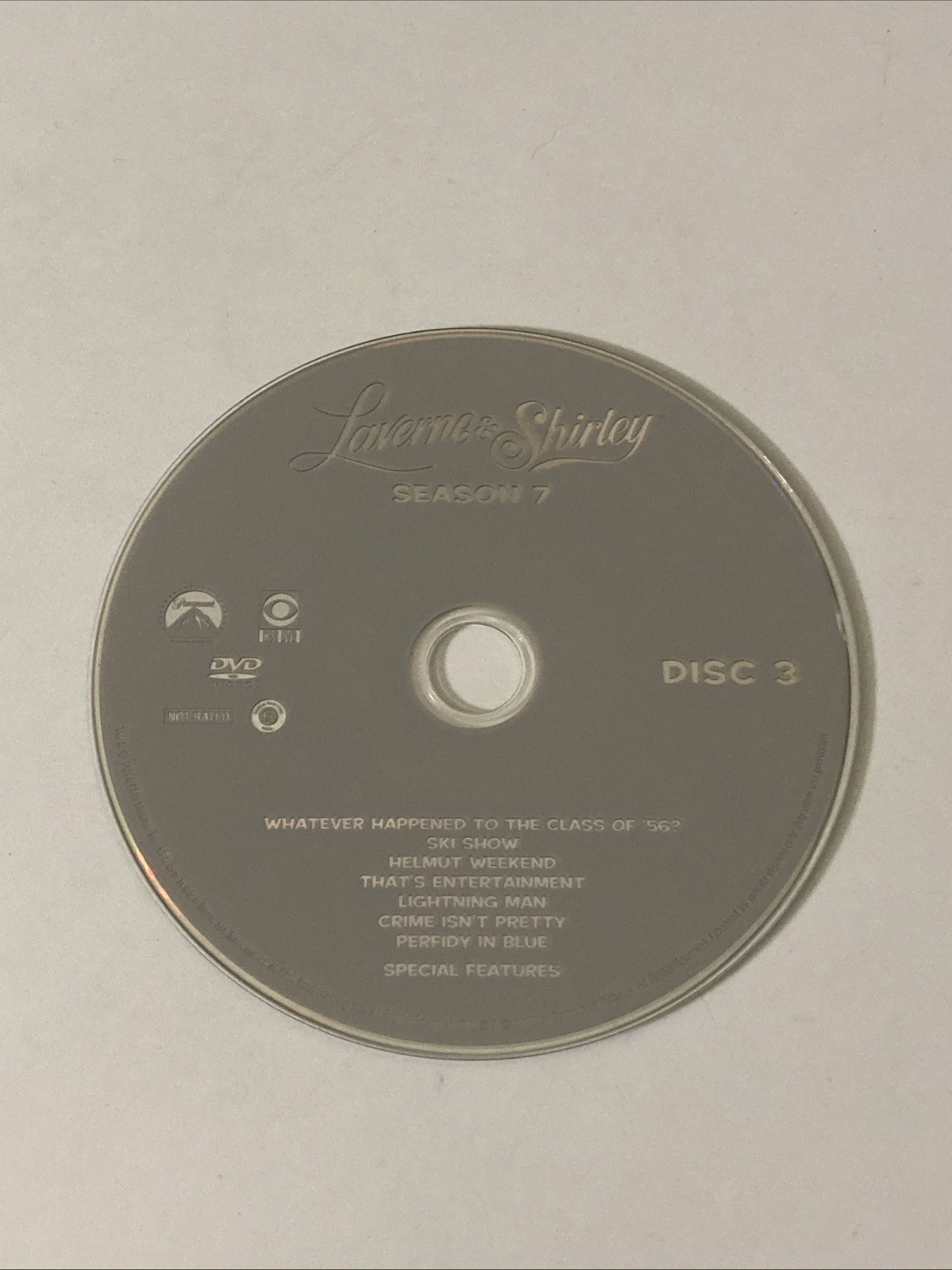 Laverne & Shirley Season 7 Disc 3 Replacement DVD