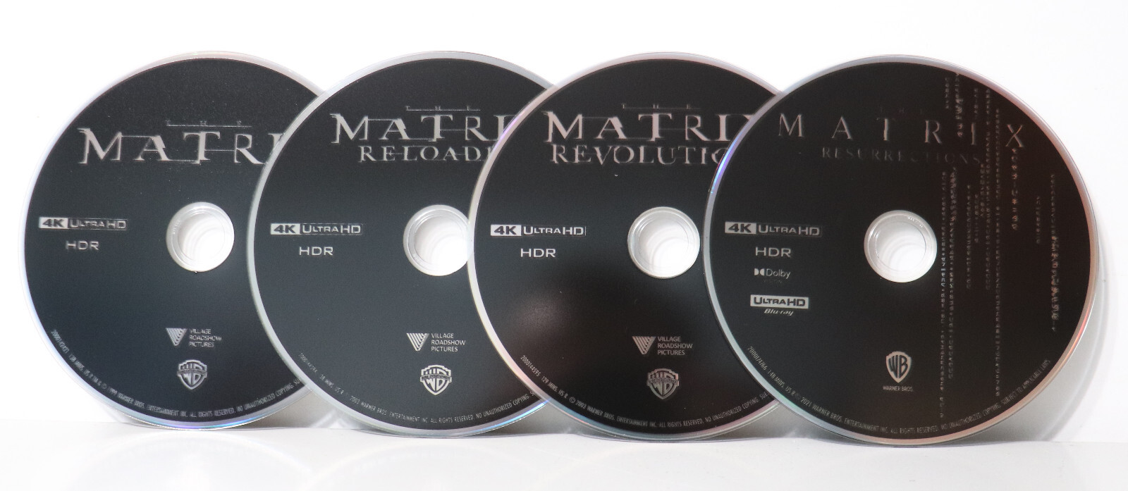 The Matrix: 4-Film Deja Vu Collection (4K, 2022) USA