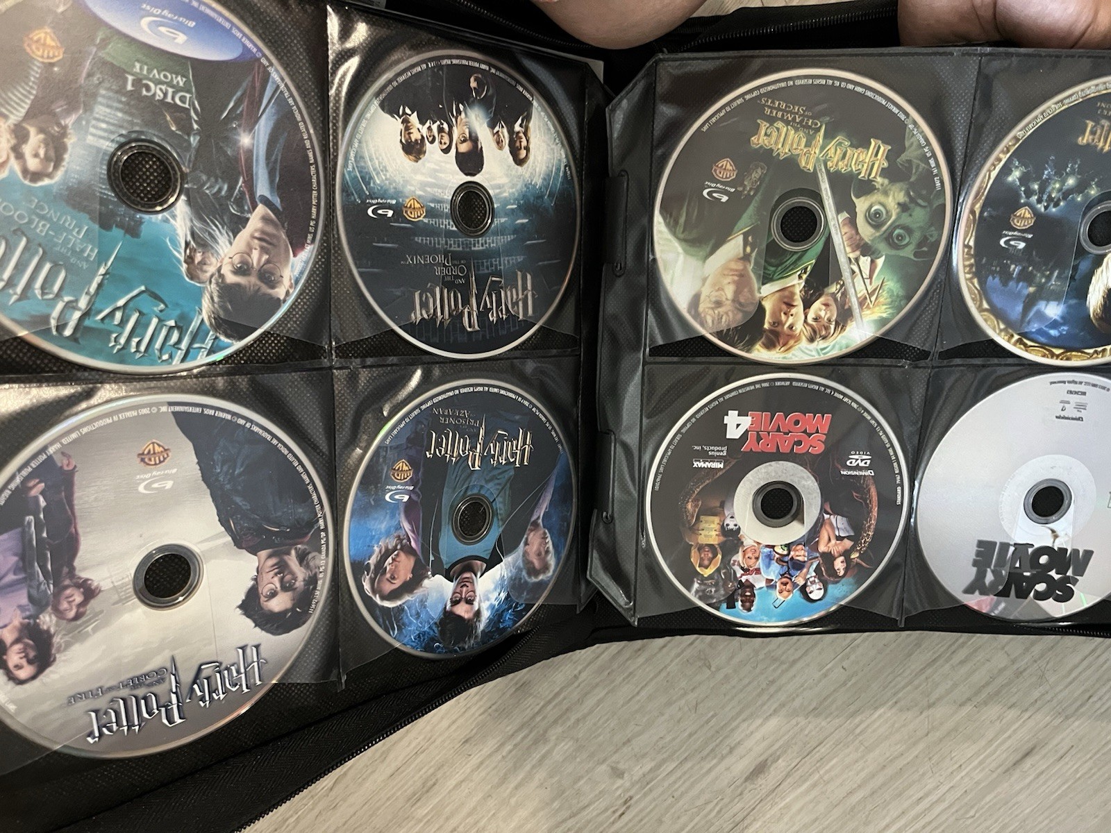 Huge Movie Lot Binder! DVDs Discs Only. Over 140 Movies Harry Potter Animation