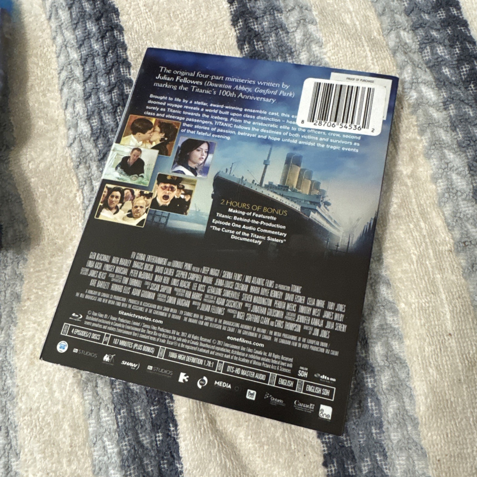 Titanic (Blu-ray Disc, 2012) S~SLIP! 4 Part Mini Series by Julian Fellowes