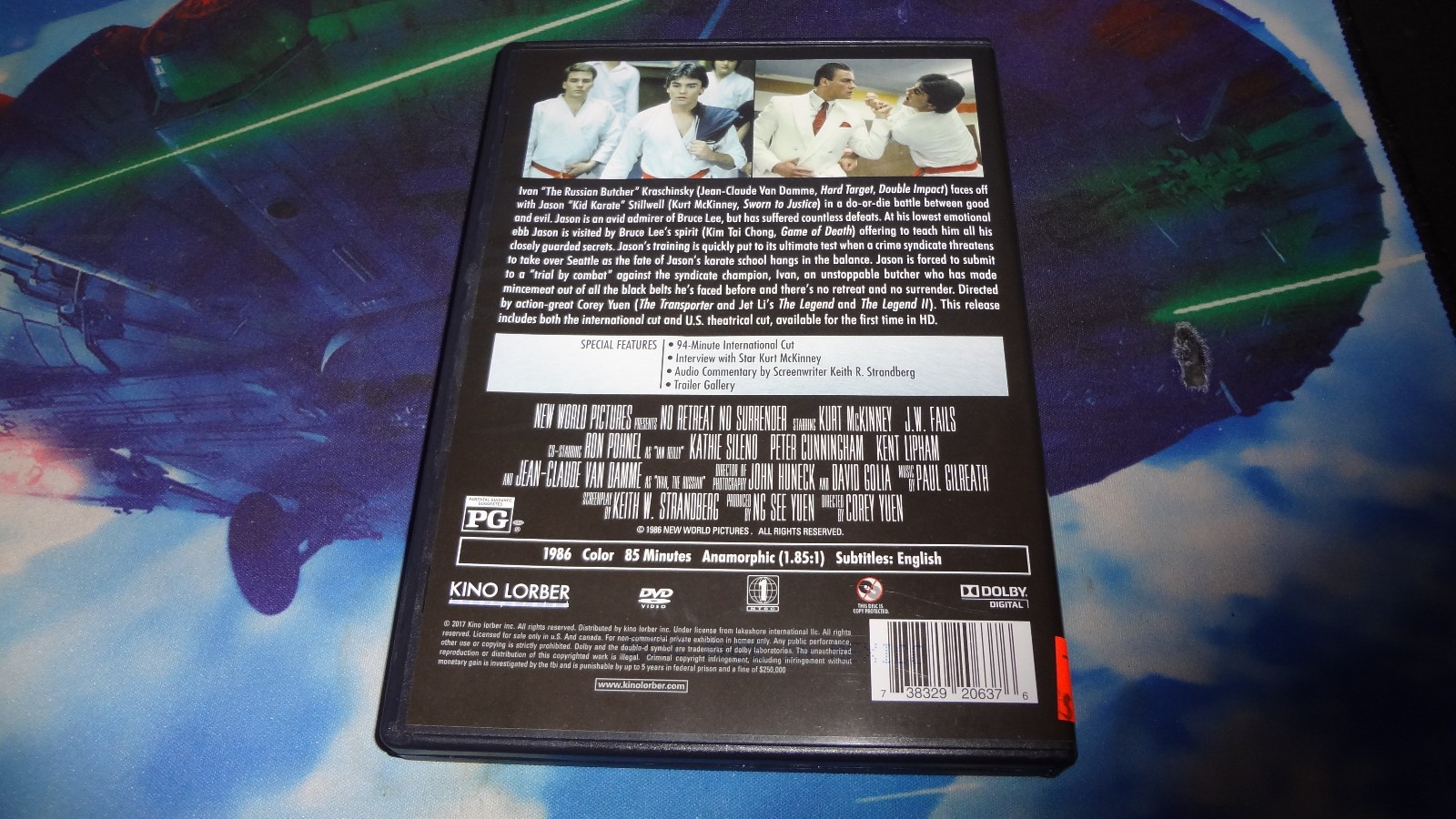 NO RETREAT NO SURRENDER (DVD 2017) Region 1 R1 Kino Lorber JC Van Damme 1986