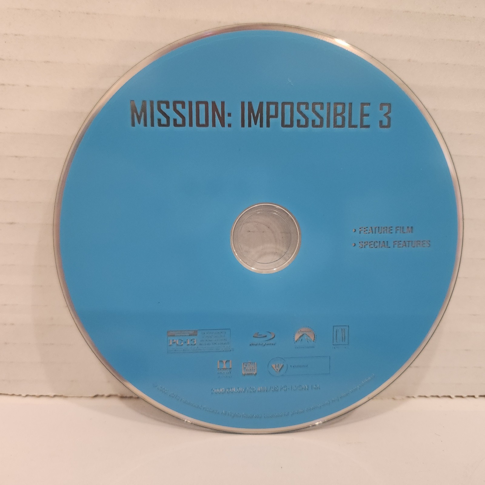 Mission Impossible 6-Movie Collection Blu-ray, 7-Disc Set, 2018 VGC FREE SHIP