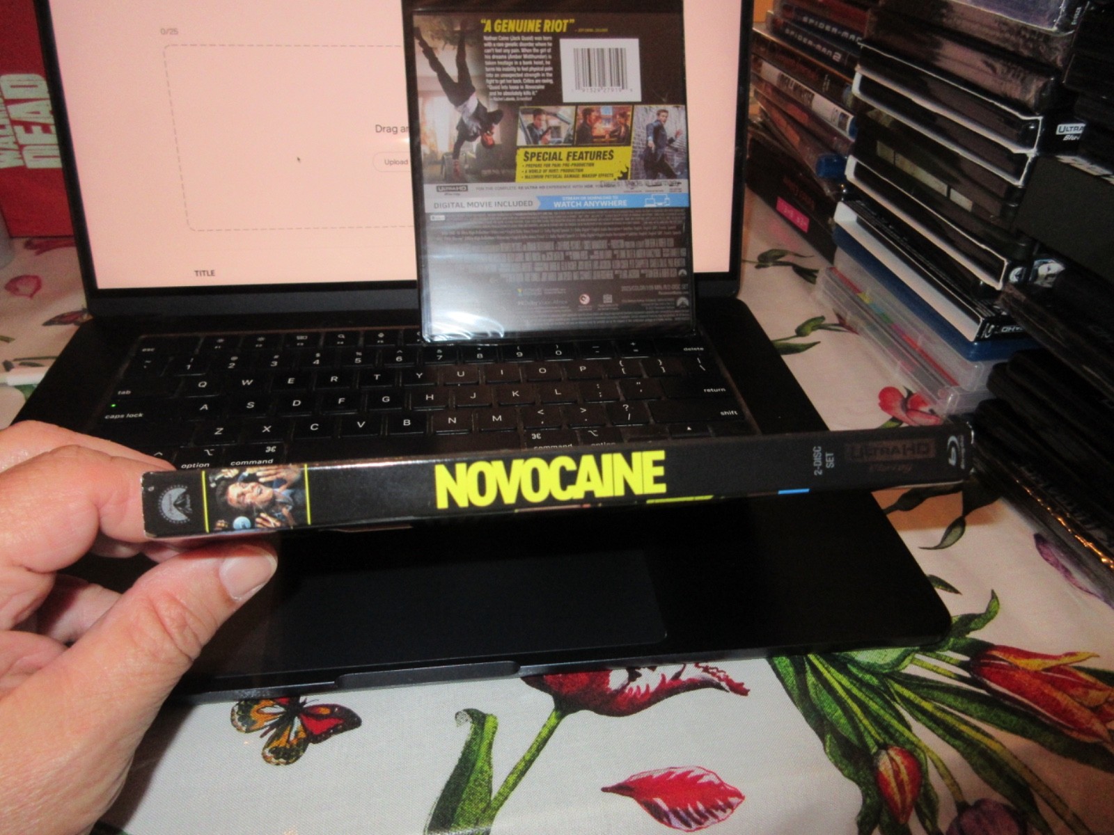 Novocaine (4K/Blu-ray, 2025) Jack Quaid Amber Midthunder gory comedy W/SLIP NEW