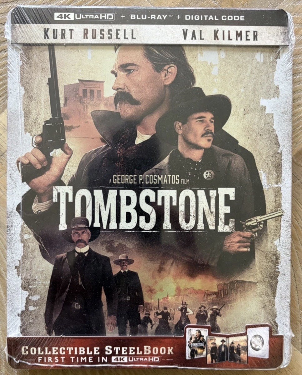 Tombstone 4K Steelbook Brand New Sealed UHD Blu-ray + Digital Rare