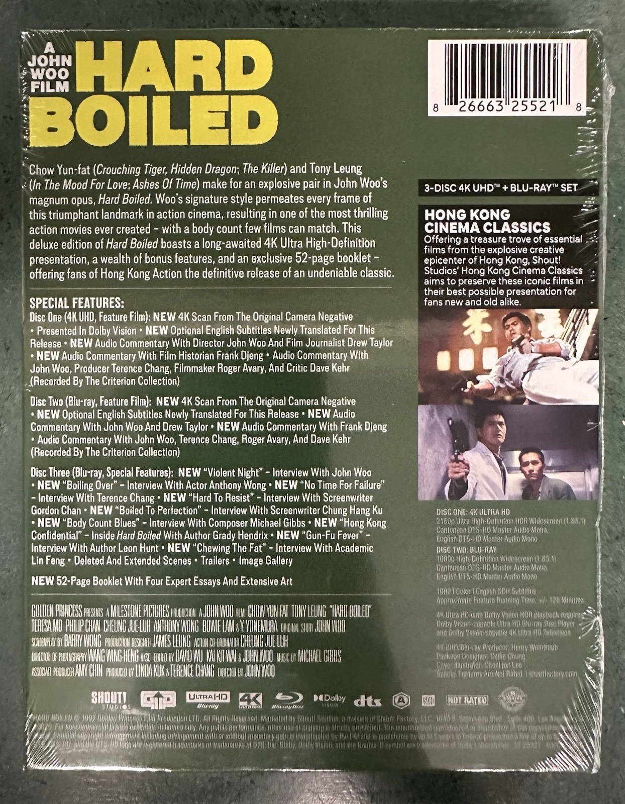 Hard Boiled 4K Deluxe Edition – Brand New / Sealed – Shout Factory!