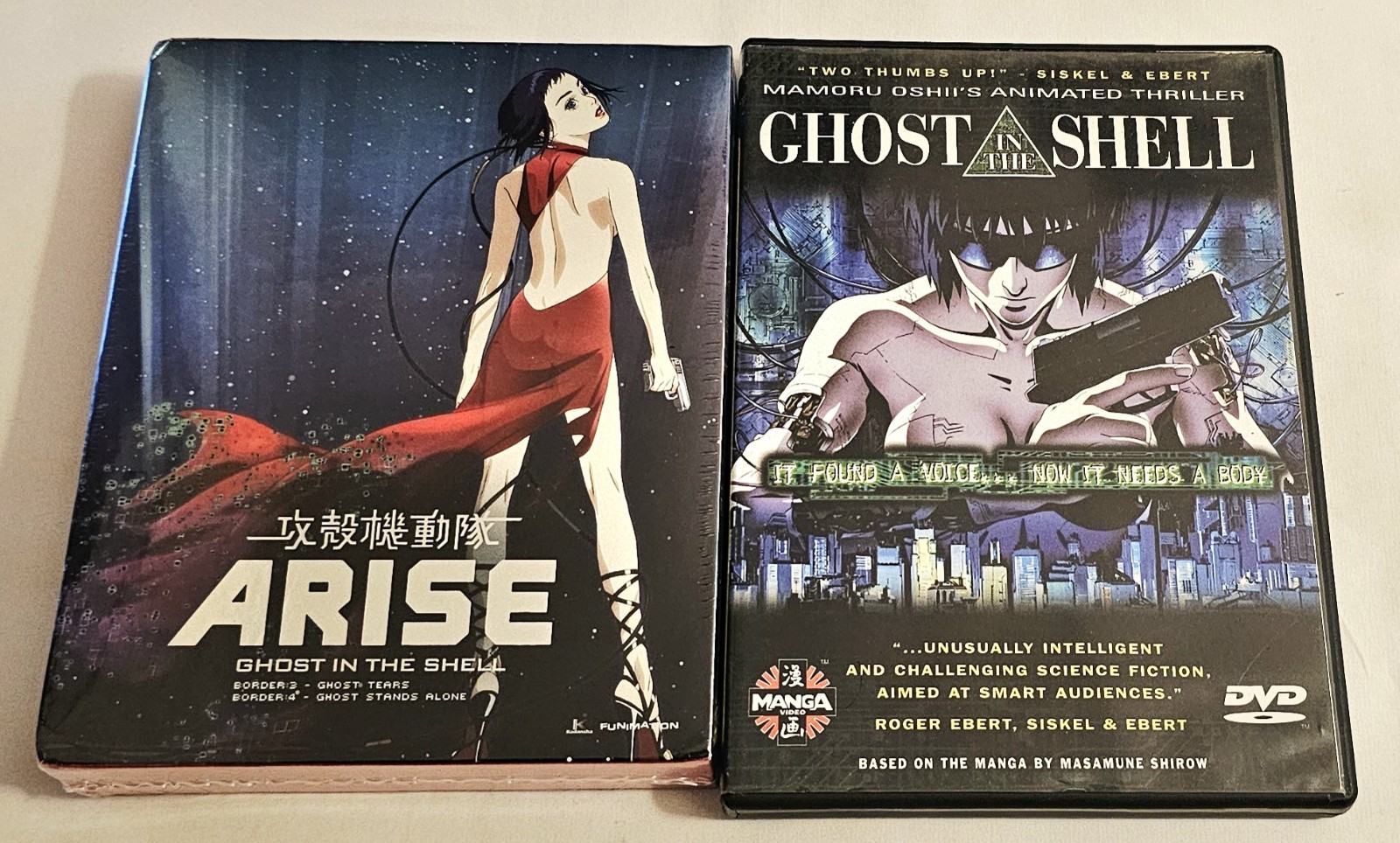 Ghost in the Shell Arise Parts 3 & 4 Blu-ray + DVD (Sealed) & The 1995 Movie DVD