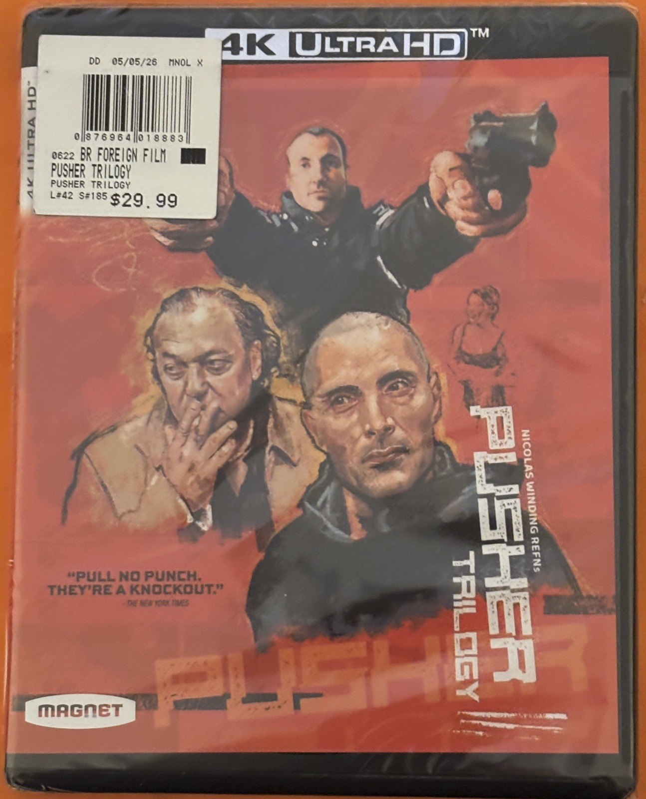 The Pusher Trilogy Nicolas Winding Refn 4K Ultra HD Blu-Ray + NTSC Bonus DVD BN