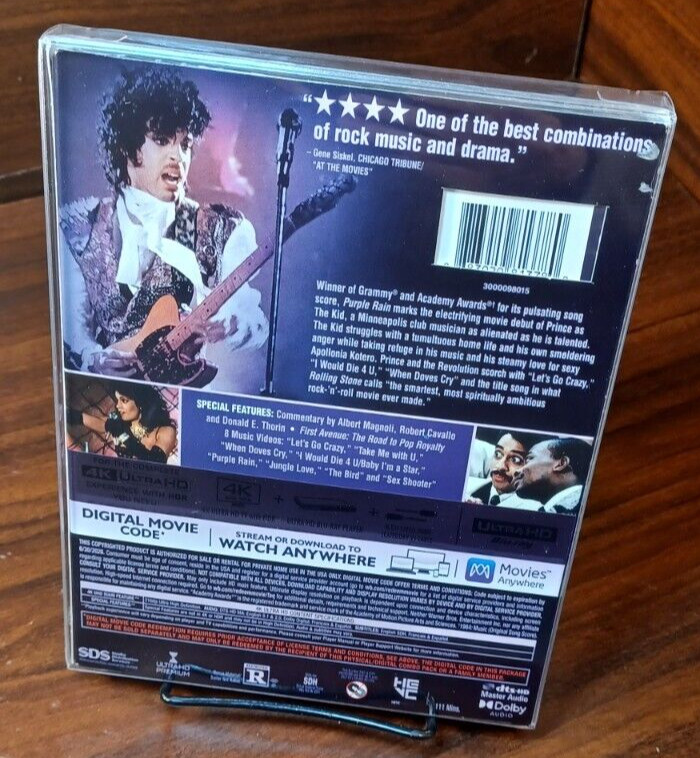 Purple Rain (4K)-SLIPCOVER w/PROTECTIVE SLEEVE-NEW (Sealed)-Free Box Shipping