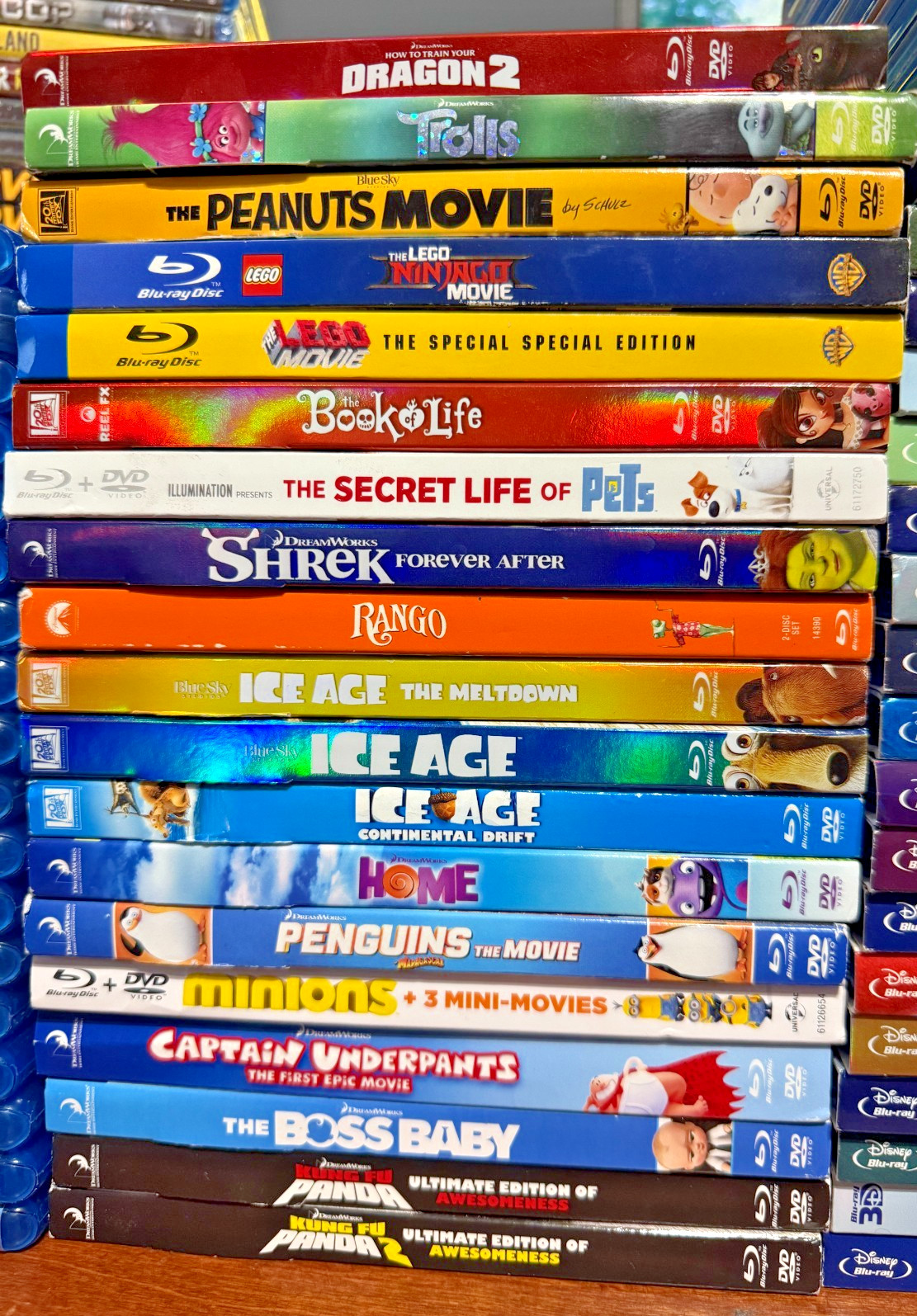 Movies Blu-Ray DVD Disney Animated Marvels Star Wars Holiday COMBINED SHIPPING!!