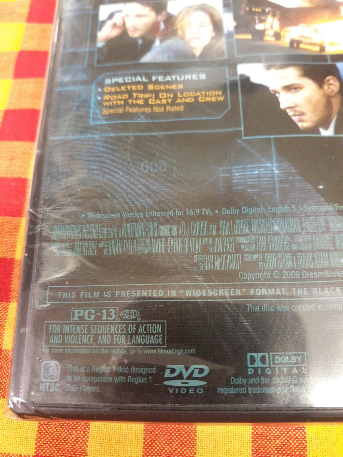 Eagle Eye (NEW DVD, 2008) Michelle Monaghan, Billy Bob Thornton, Shia Lebeouf