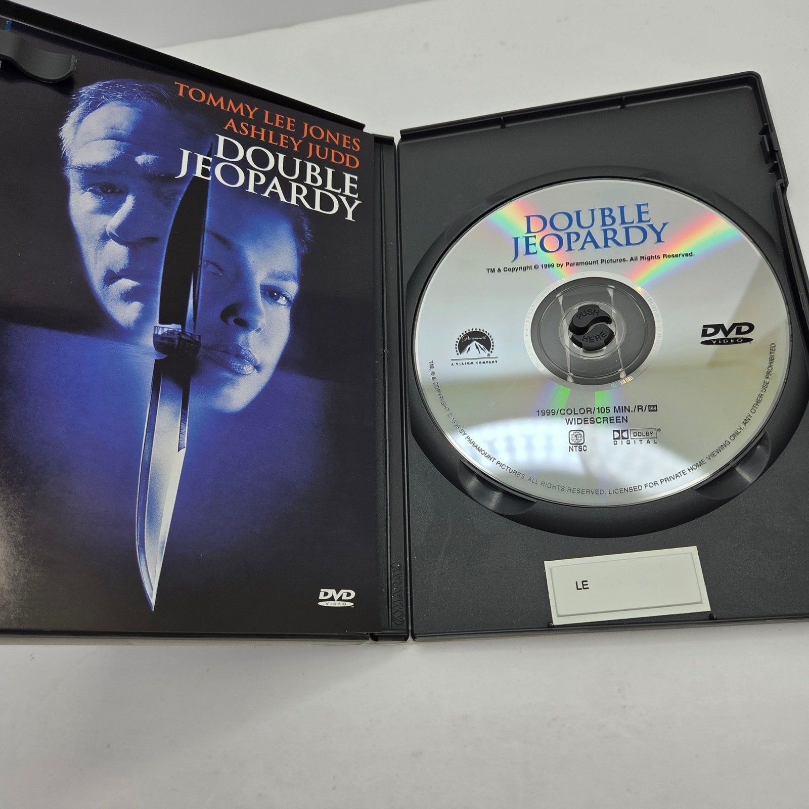 Double Jeopardy DVD Widescreen Tommy Lee Jones Ashley Judd Crime 1999