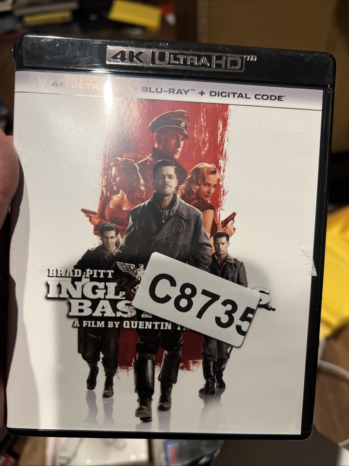 Inglourious Basterds (Ultra HD 4K + Blu-ray + Digital DVD, 2009) Brad Pitt