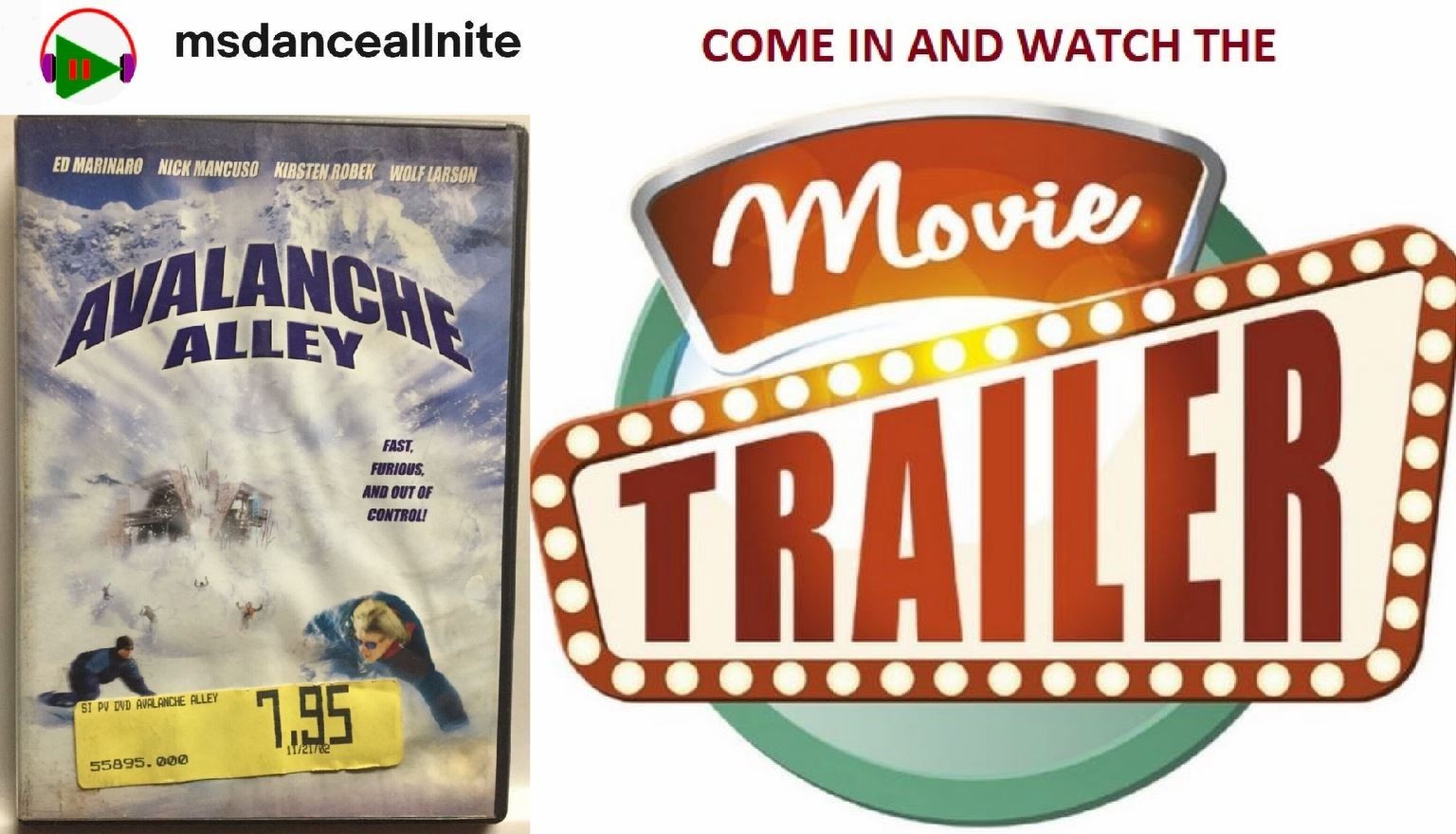 Avalanche Alley (DVD, 2001) Roger Corman,Ed Marinaro,Nick Mancuso,Tobias Mehler