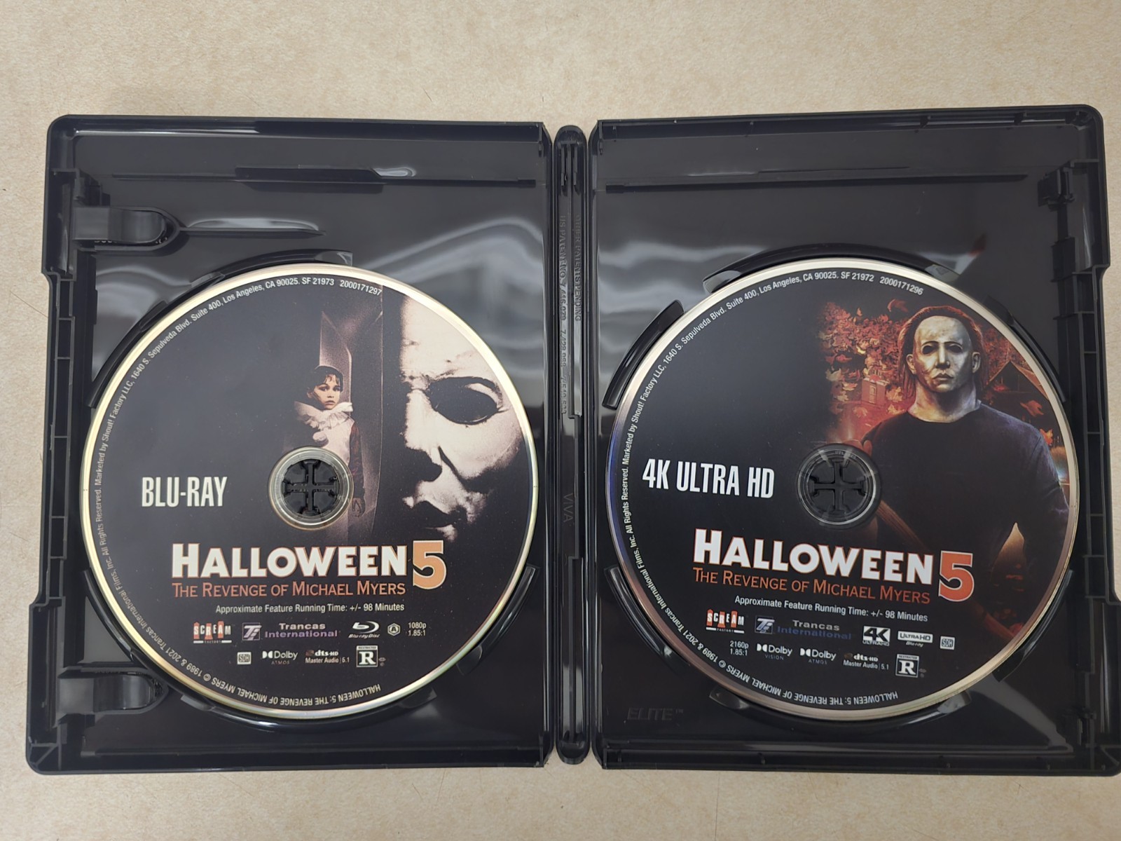 Scream Factory Halloween 1-5 🎃 4k UHD & Blu-ray set, Rare Slipcovers 🔪 *MINT*