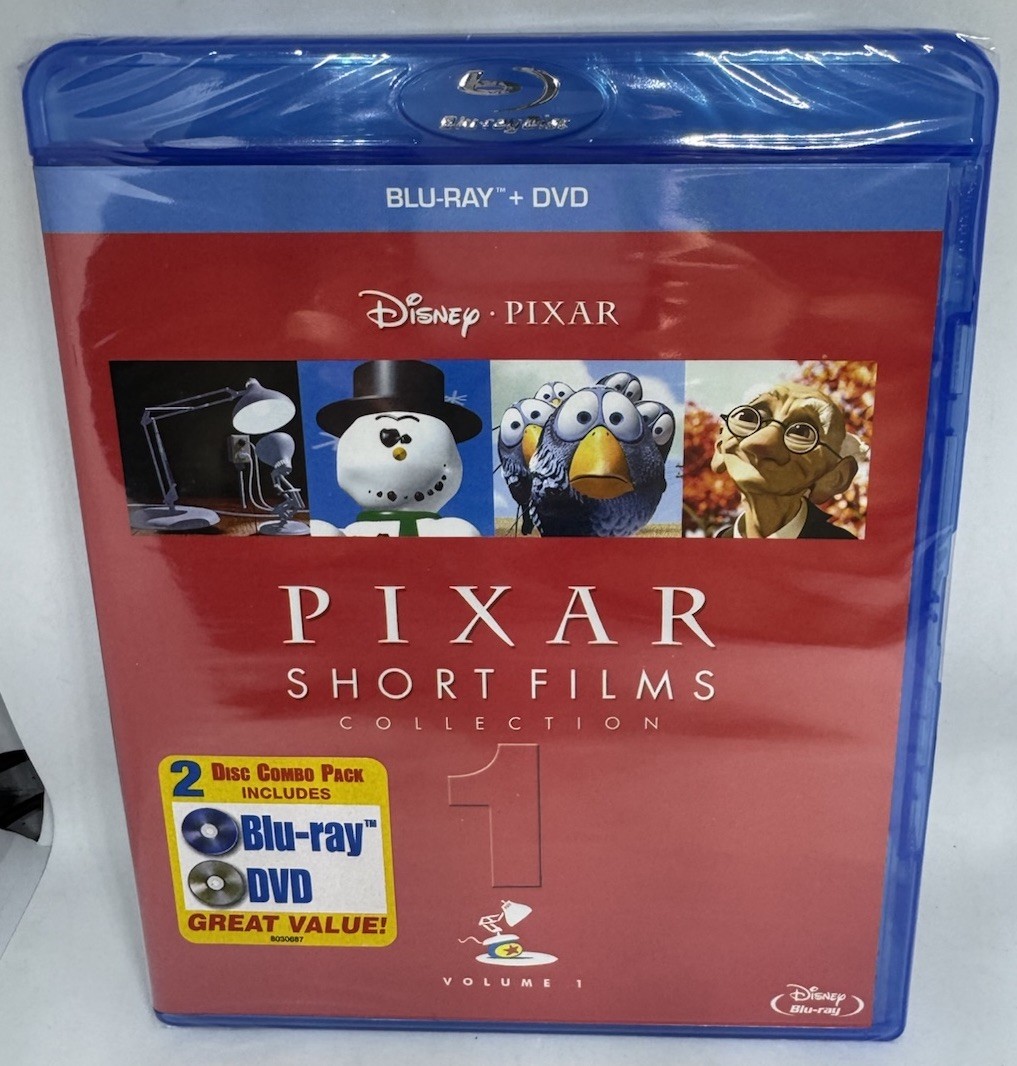 Disney Pixar Short Films Collection Volume 1 Blu-ray + DVD – 2 Disc – New