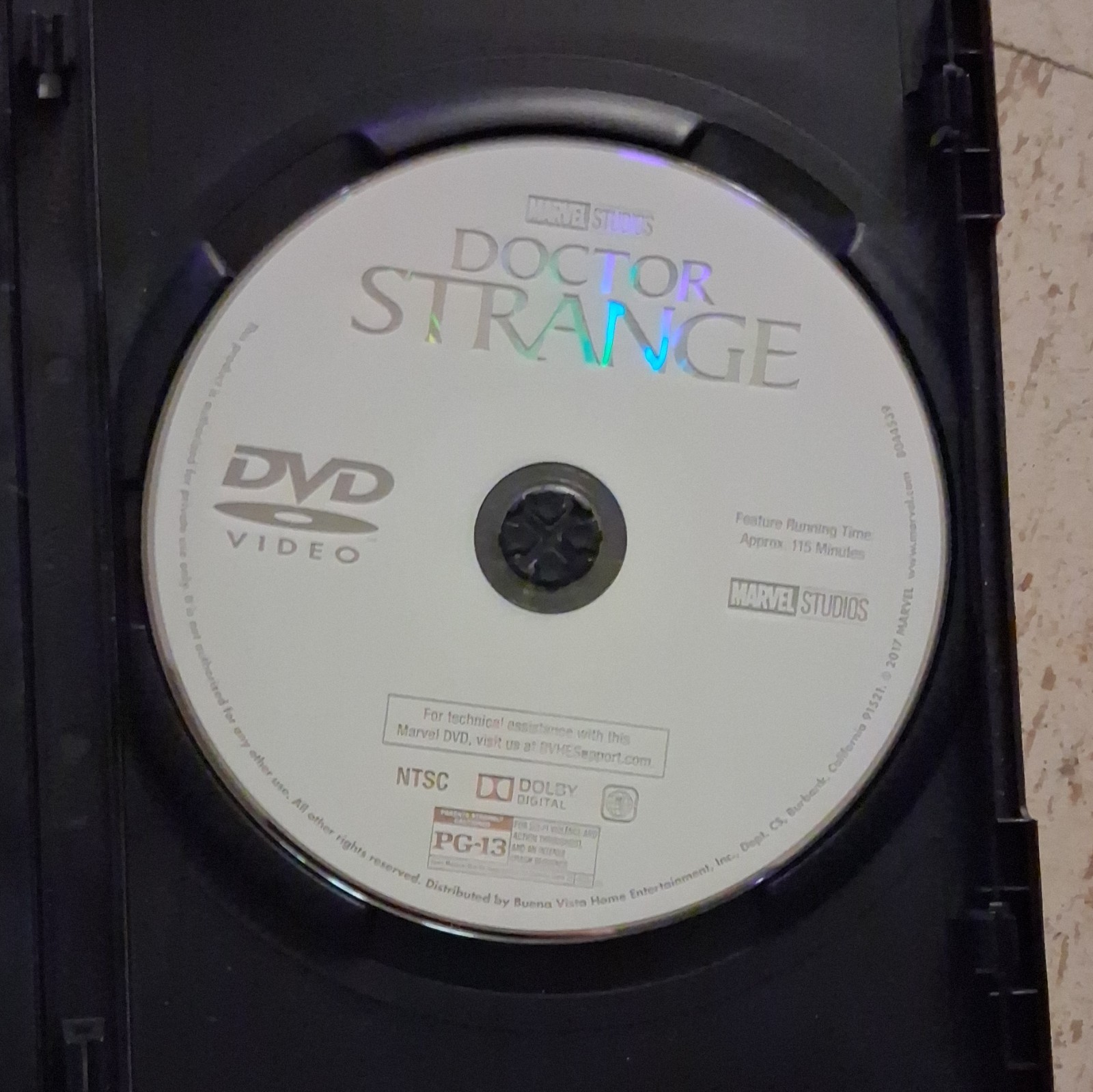 Marvel Studios Doctor Strange DVD PG-13 NTSC 115 Min w/ Case