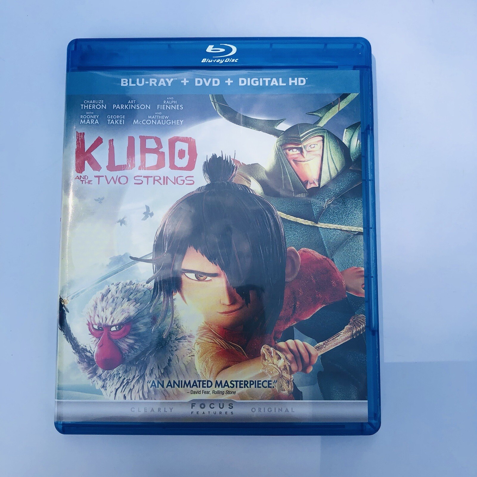 Kubo and the Two Strings (Blu-ray, 2016) CLEANED AND TESTED DVD BluRay