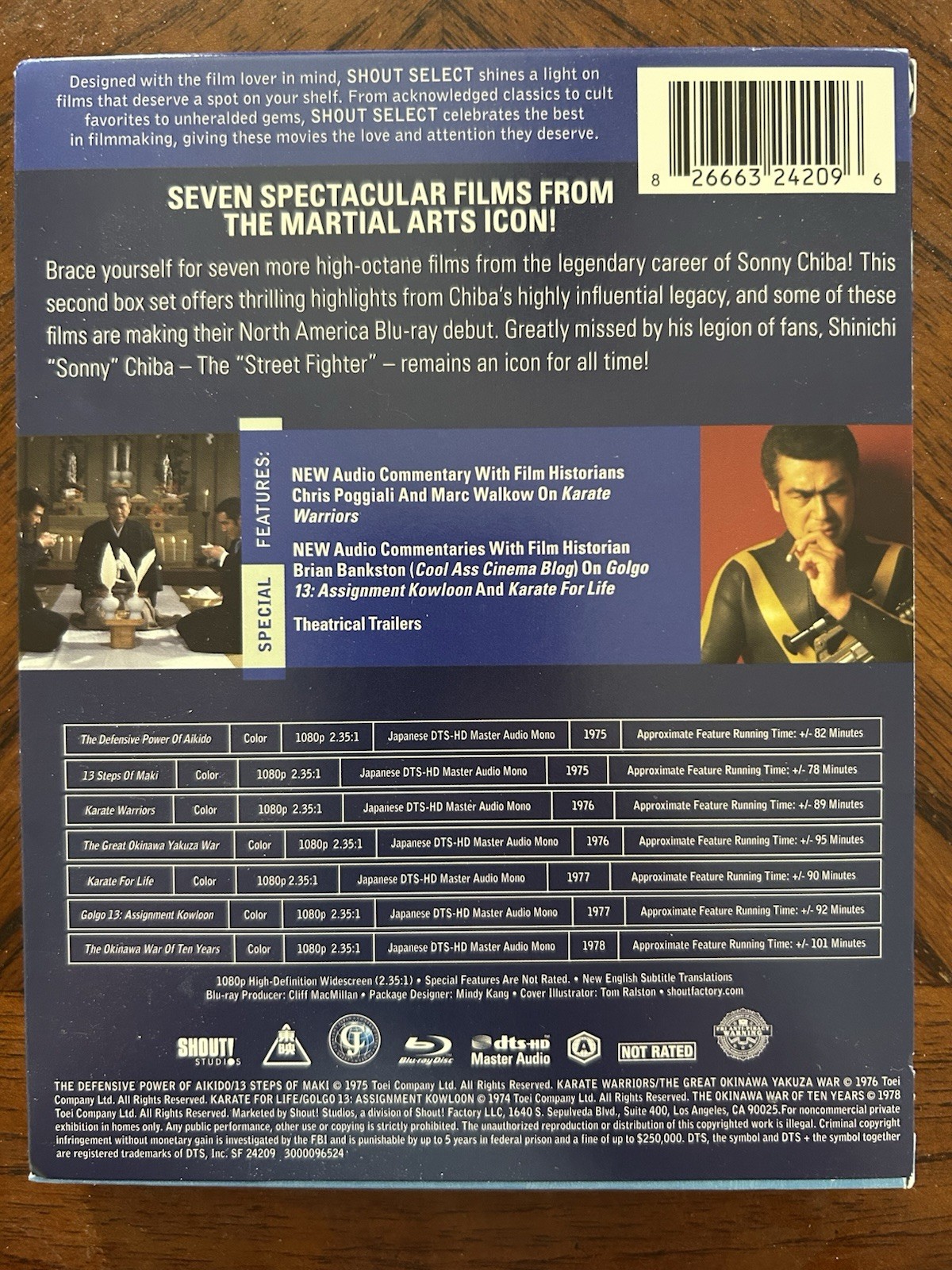 Shout! Studios Sonny Chiba Collection Vol 2 (Blu-ray) Box Set RARE OOP