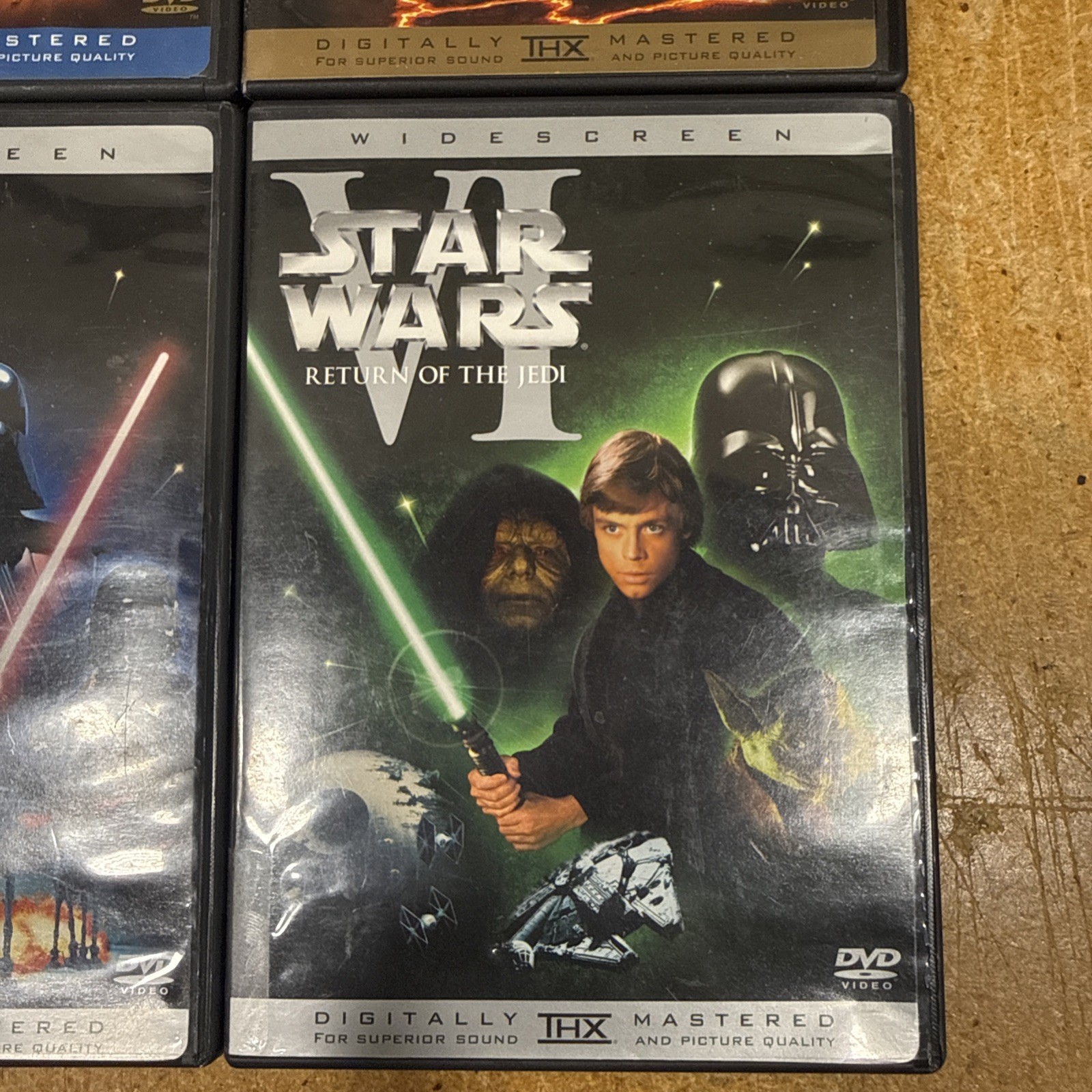 Star Wars: Episodes 1-6 DVD Set, Full Screen, Digitally Mastered. 9 disc set.