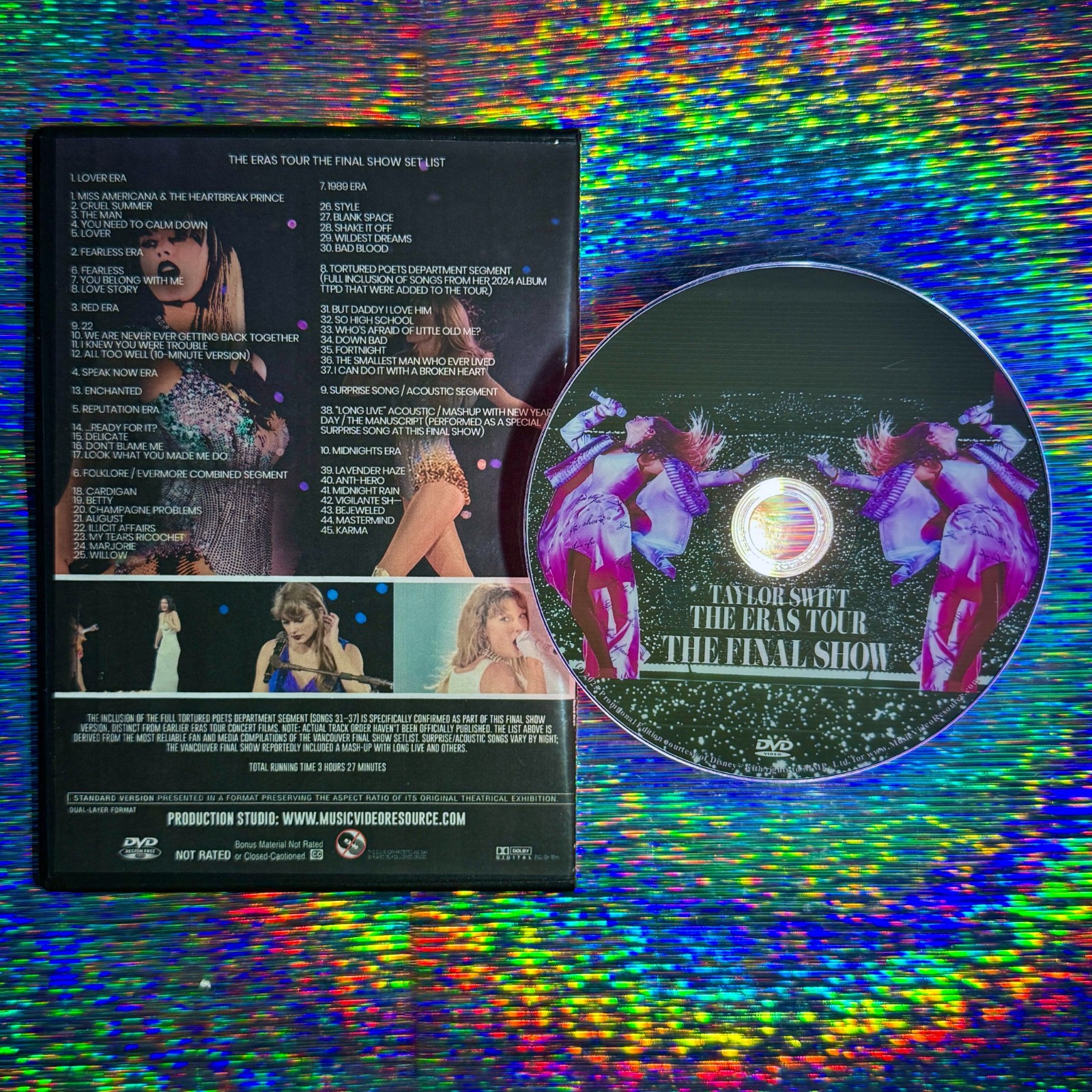 TAYLOR SWIFT THE ERAS TOUR THE FINAL SHOW (2025 CONCERT SPECIAL) DVD NEW SEALED