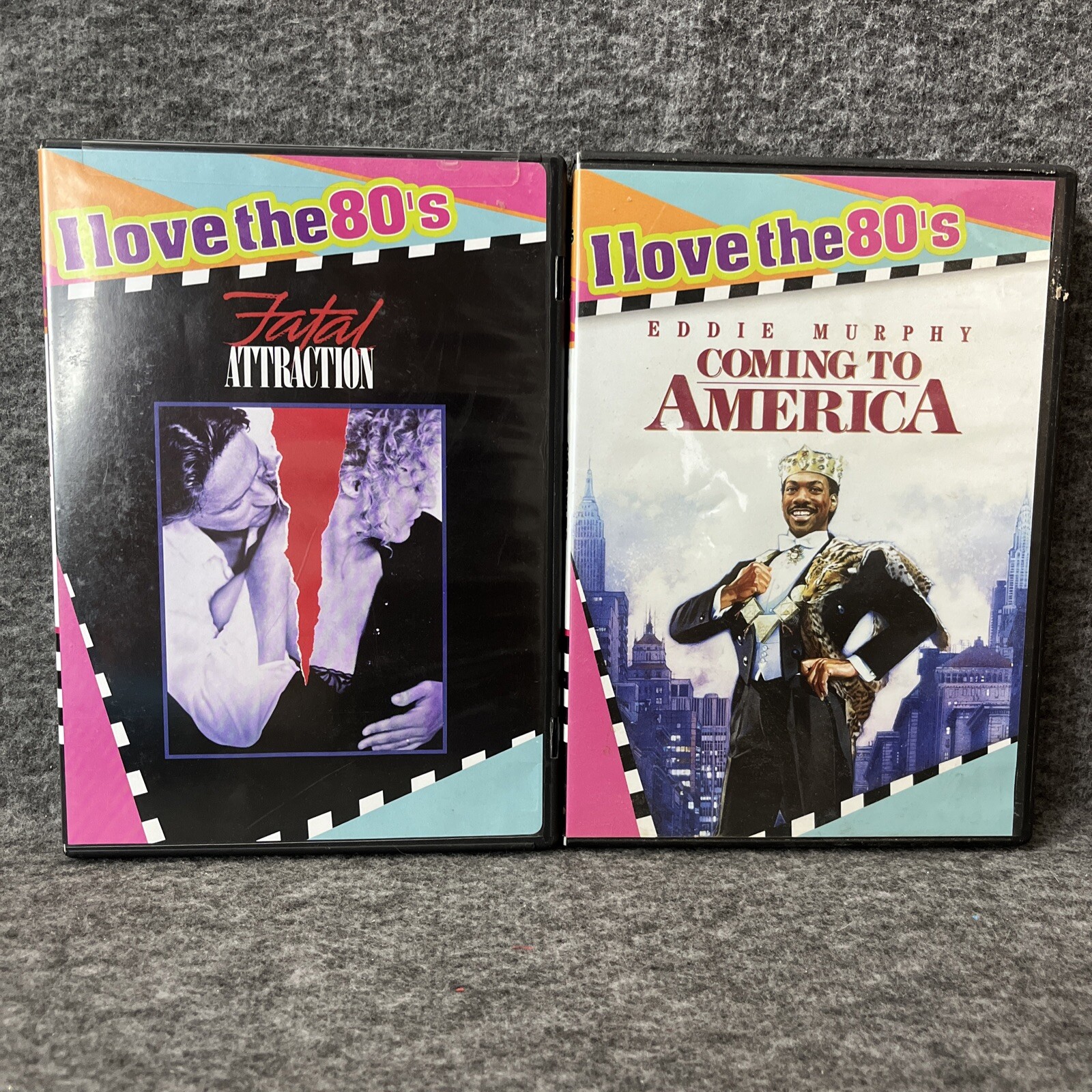 I Love The 80’s DVDs -Fatal Attraction/Coming To America 2 Feature Films