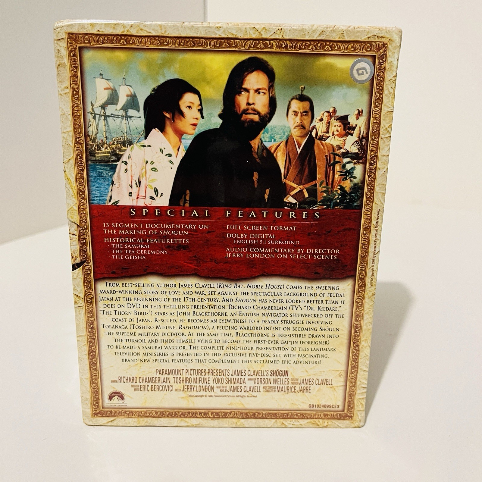 Shogun 1980 TV Mini-Series Complete 5-Disc DVD James Clavell New Sealed