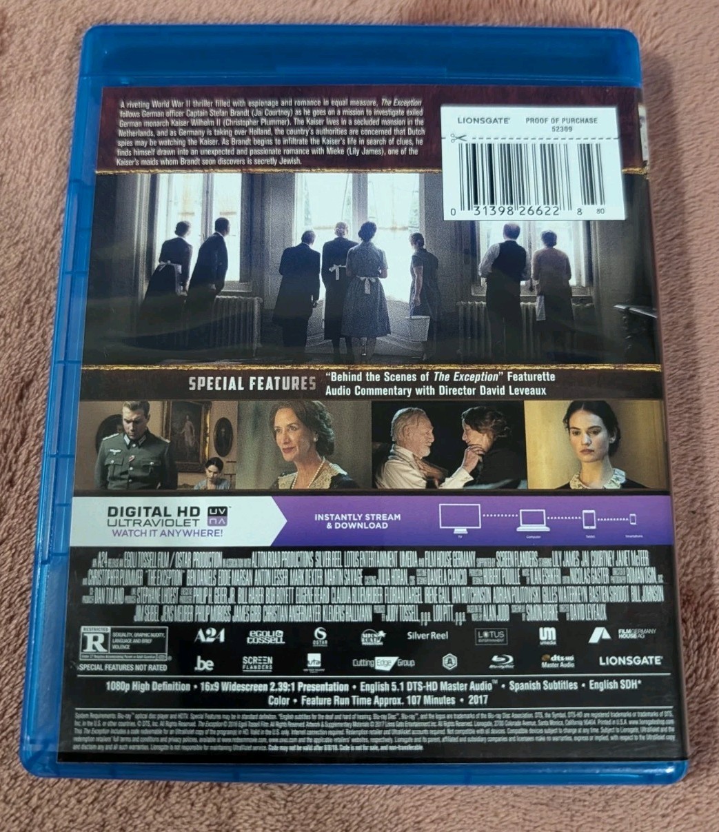 🎥 The Exception – Lily James, Jai Courtney & Christopher Plummer *NO DIGITAL 🎥