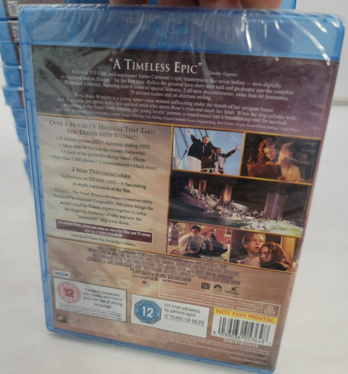 Titanic [Blu-ray] [1997] [Region Free] NEW WATER DAMAGE
