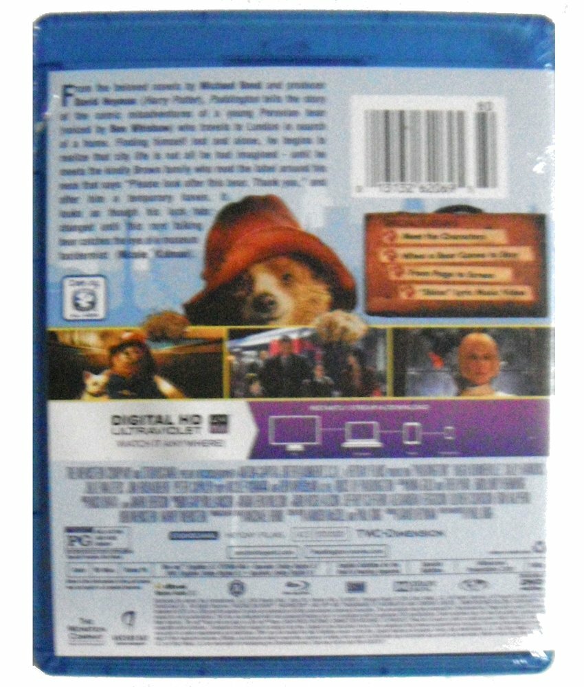 Paddington Blu-ray DVD 2014 2-Disc Set Animated Live Action Family Movie New