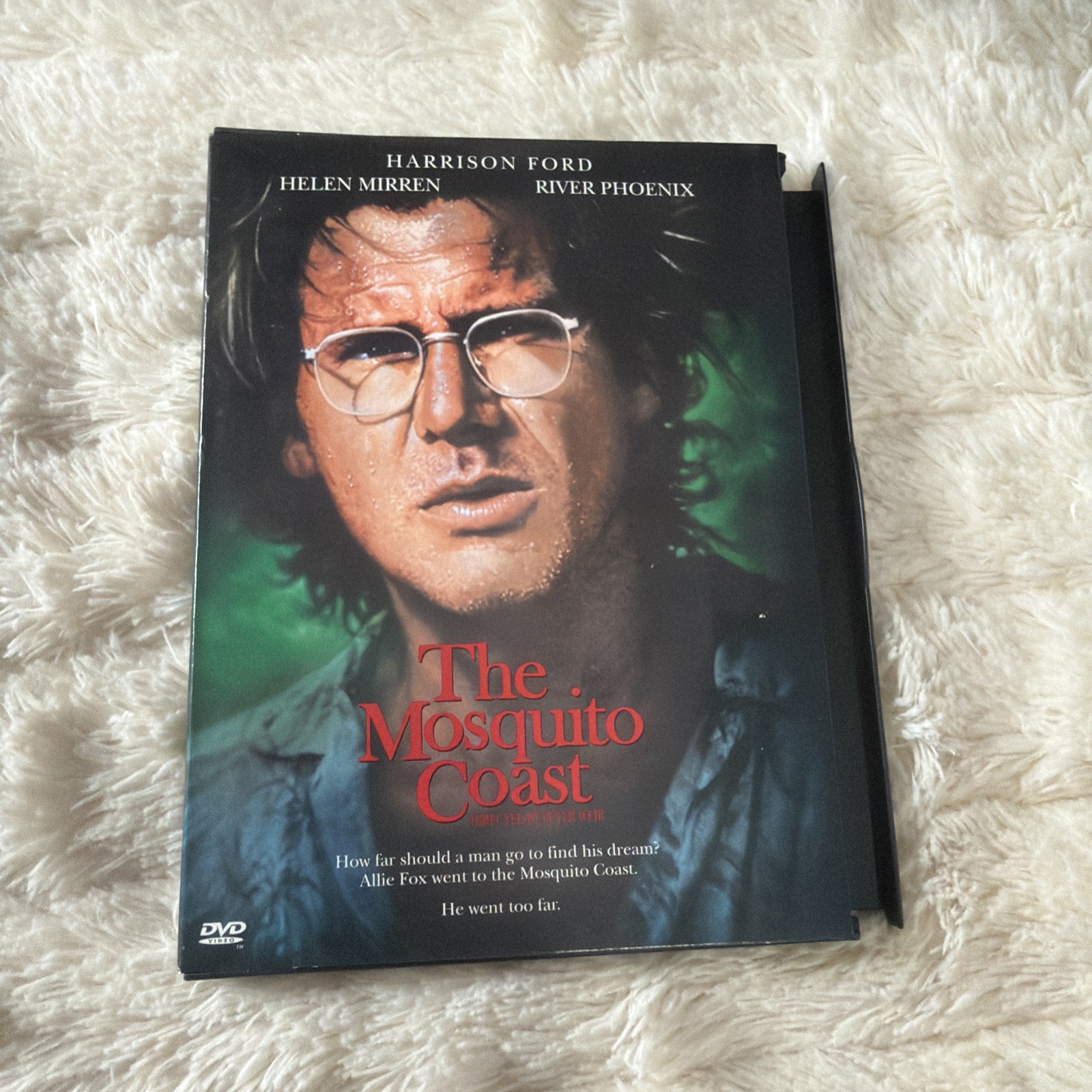 The Mosquito Coast (DVD, 1999) Harrison Ford, Helen Mirren, River Phoenix Bx1
