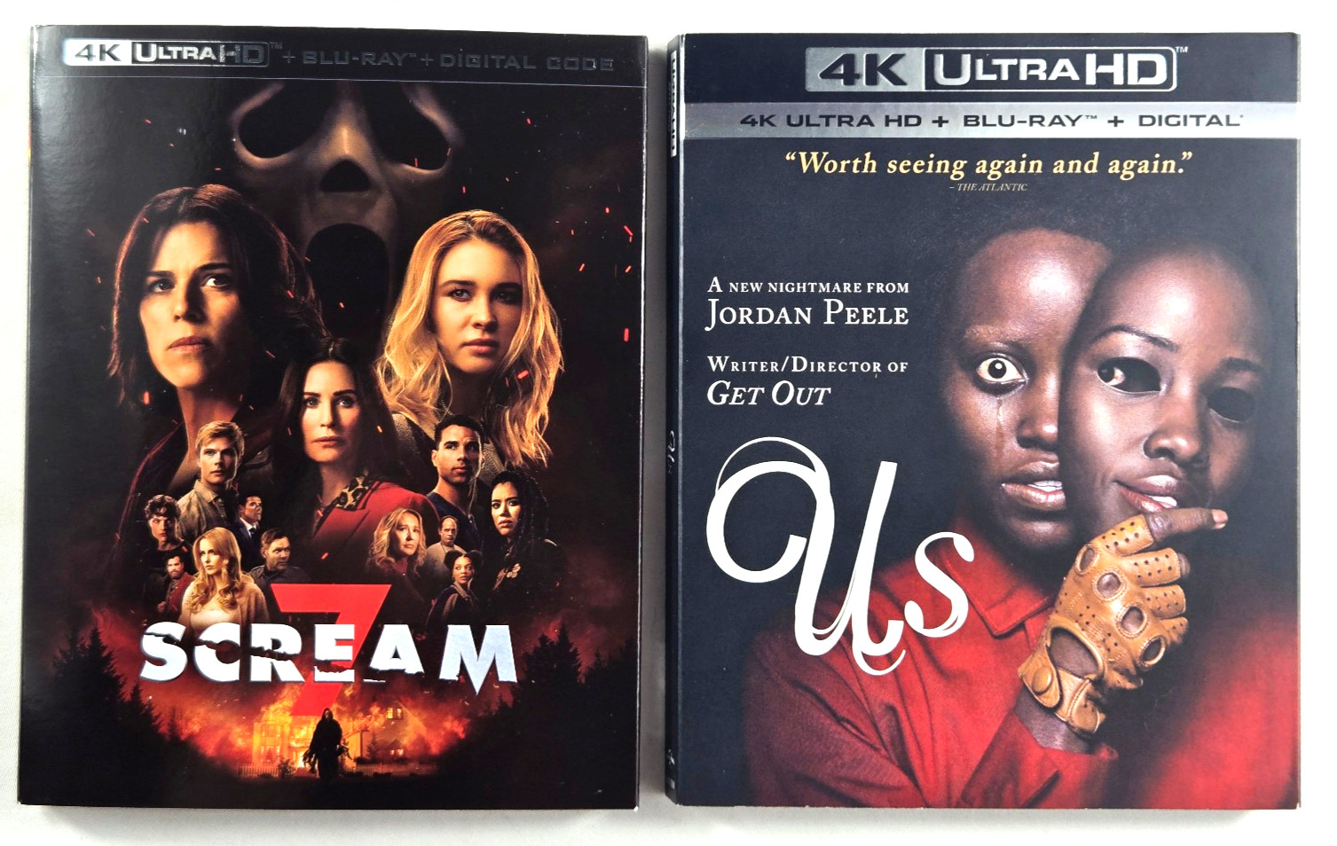 Scream 7 4K+Digital+Slip Cover & Us 4K+Blu-ray+Digital+Slip Cover HORROR
