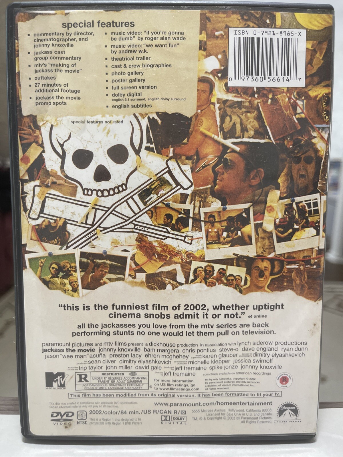 Jackass The Movie Special Collectors Edition DVD